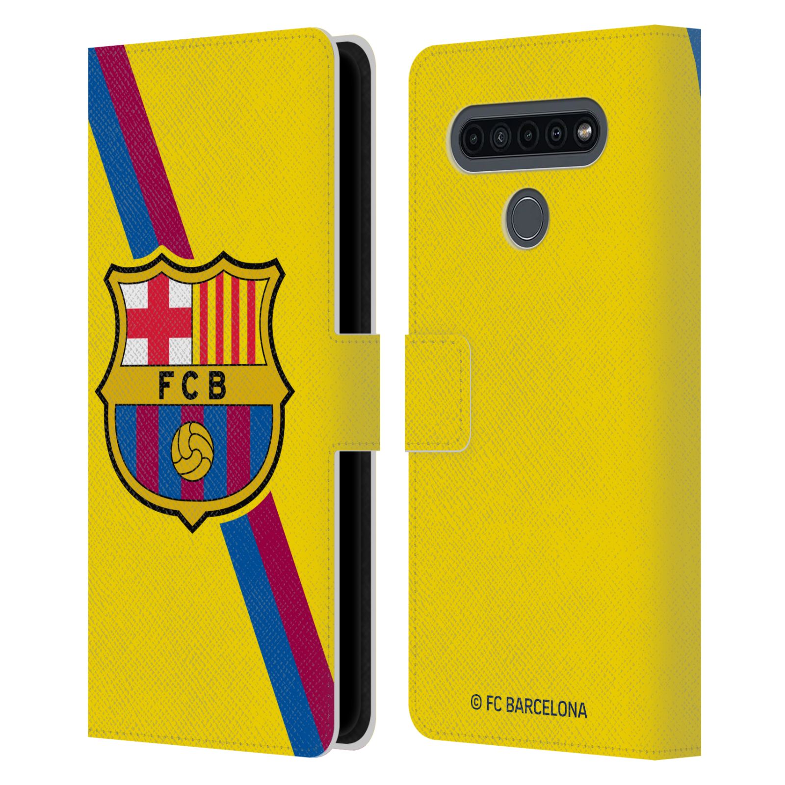 Pouzdro na mobil LG K41s  - HEAD CASE - FC Barcelona - Dres Hosté žlutý