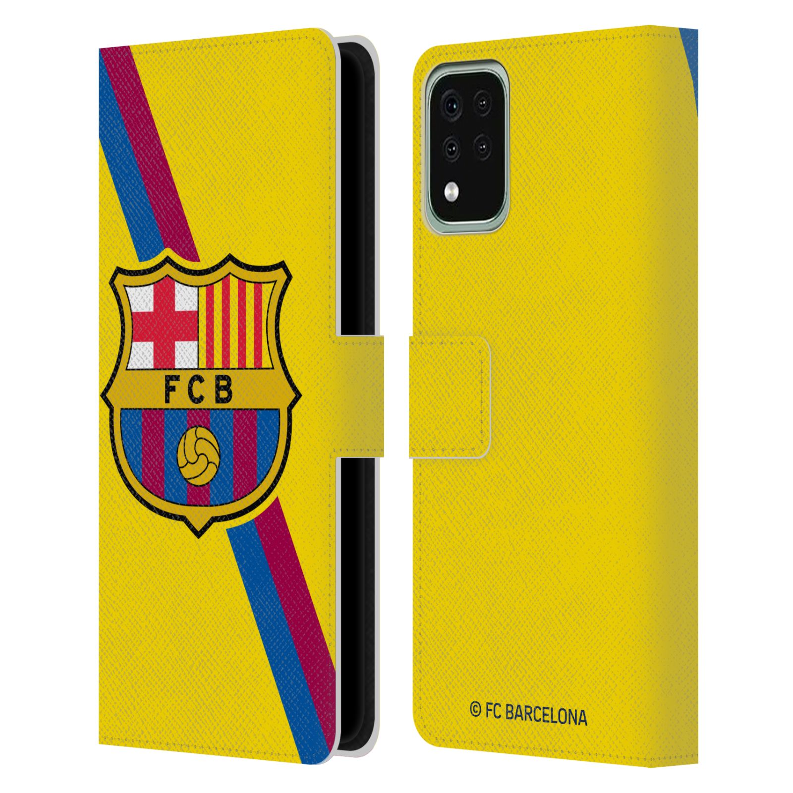 Pouzdro na mobil LG K42 / K52 / K62 - HEAD CASE - FC Barcelona - Dres Hosté žlutý