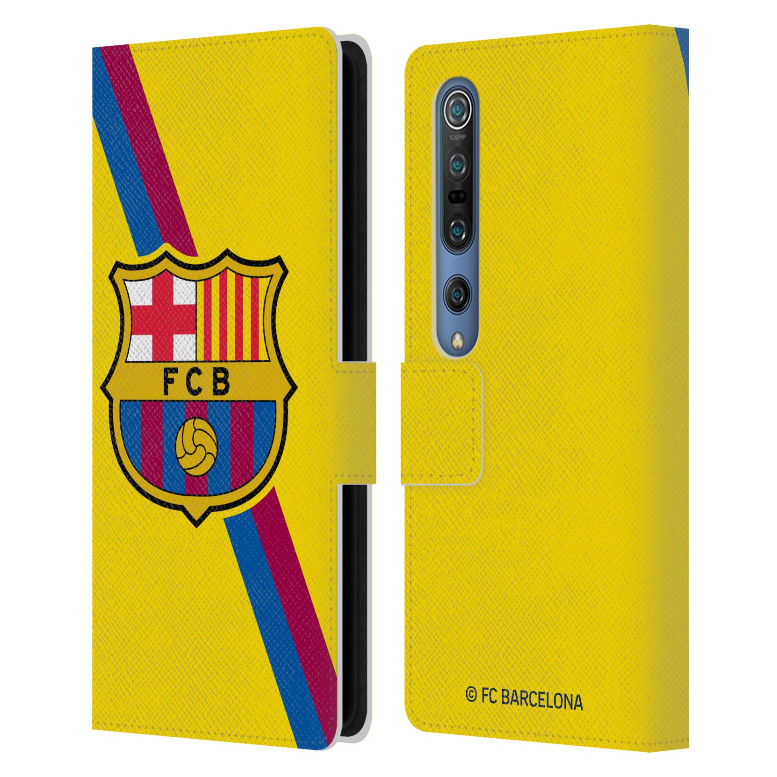 Pouzdro na mobil Xiaomi Mi 10 / Mi 10 Pro  - HEAD CASE - FC Barcelona - Dres Hosté žlutý