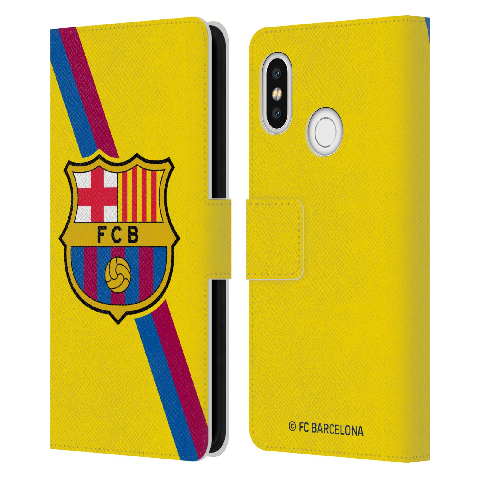 Pouzdro na mobil Xiaomi Mi 8  - HEAD CASE - FC Barcelona - Dres Hosté žlutý