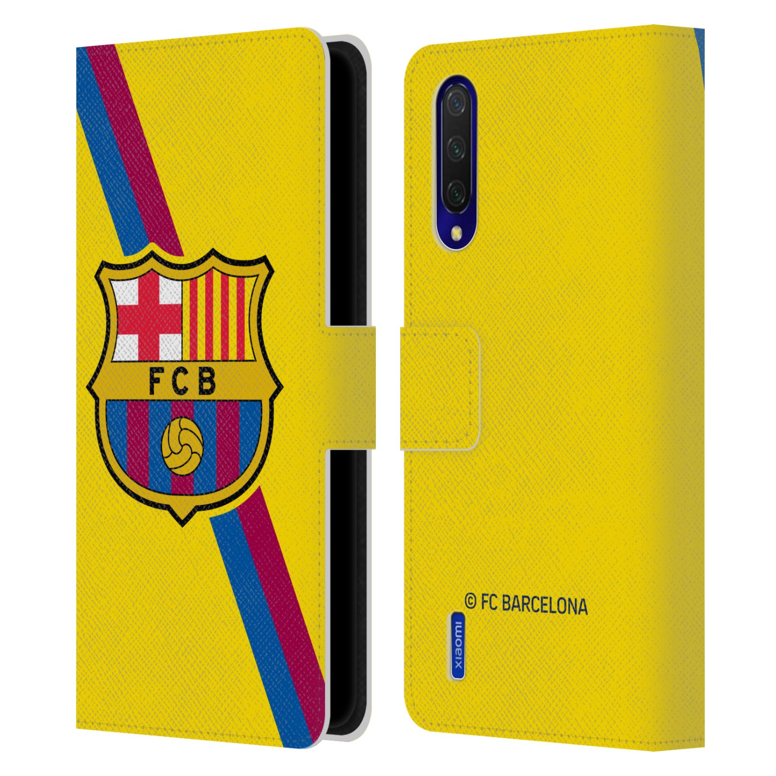 Pouzdro na mobil Xiaomi Mi 9 LITE  - HEAD CASE - FC Barcelona - Dres Hosté žlutý