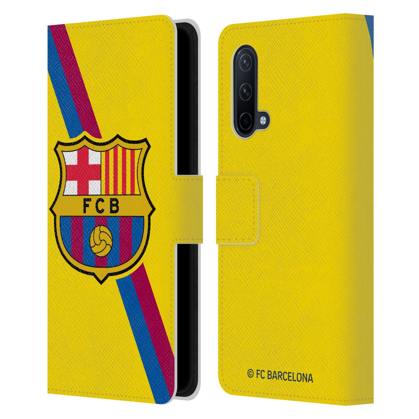 Pouzdro na mobil OnePlus Nord CE 5G - HEAD CASE - FC Barcelona - Dres Hosté žlutý