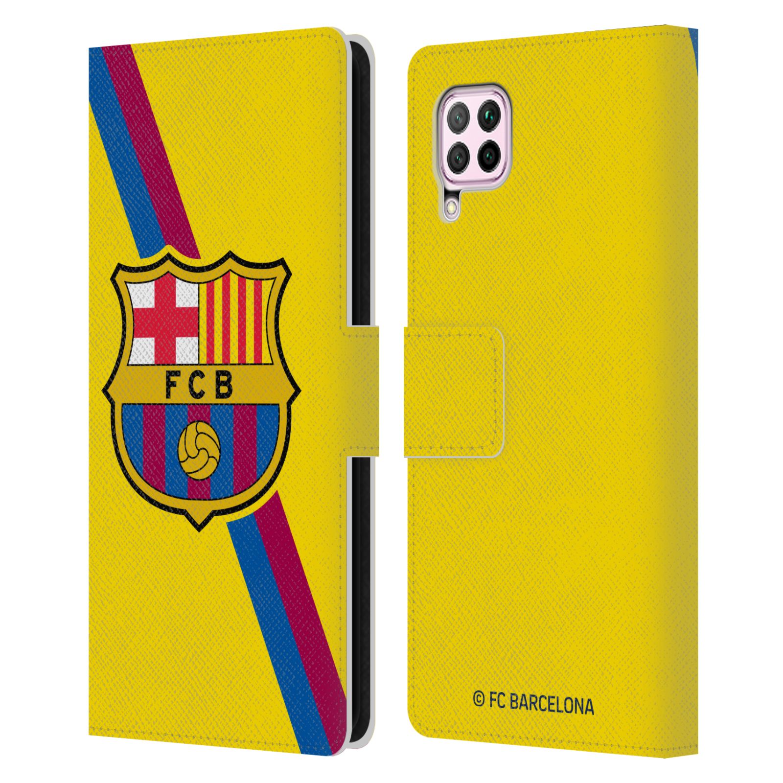 Pouzdro na mobil Huawei P40 LITE - HEAD CASE - FC Barcelona - Dres Hosté žlutý