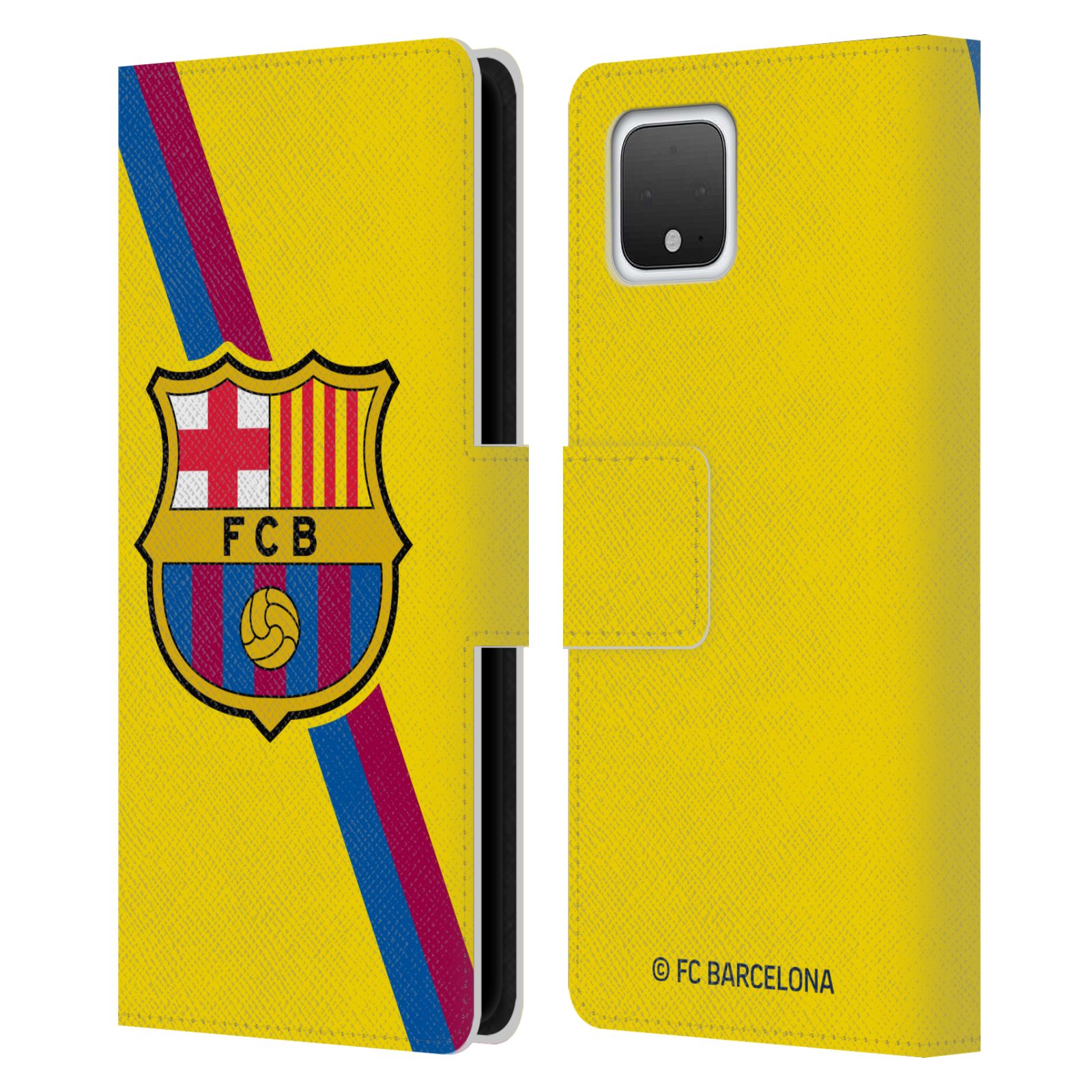 Pouzdro na mobil Google Pixel 4  - HEAD CASE - FC Barcelona - Dres Hosté žlutý