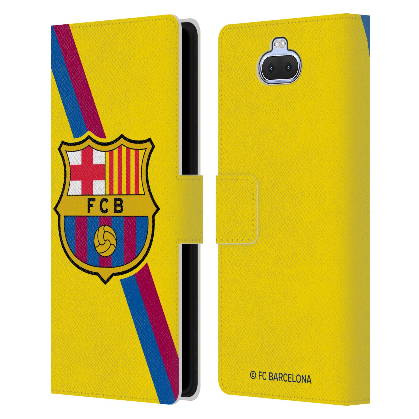 Pouzdro na mobil Sony Xperia 10 PLUS  - HEAD CASE - FC Barcelona - Dres Hosté žlutý