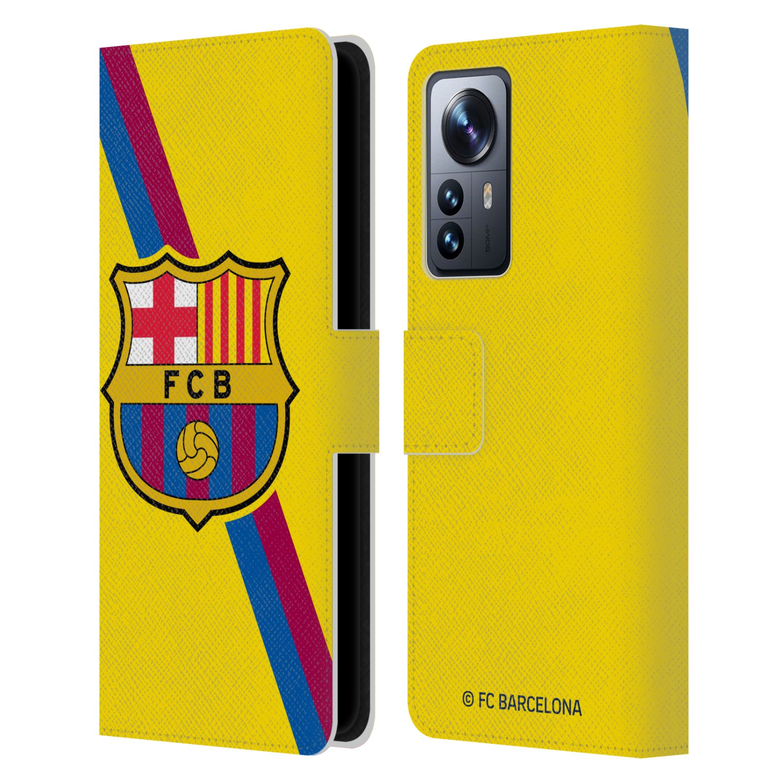 Pouzdro na mobil Xiaomi 12 PRO - HEAD CASE - FC Barcelona - Dres Hosté žlutý