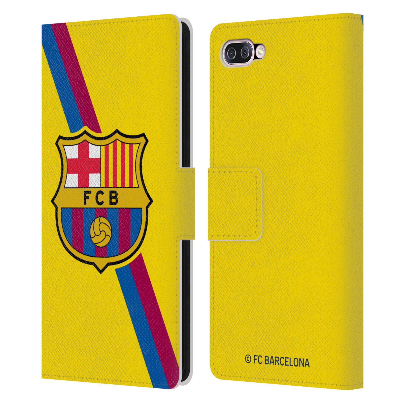 Pouzdro na mobil Asus Zenfone 4 Max (ZC554KL)  - HEAD CASE - FC Barcelona - Dres Hosté žlutý