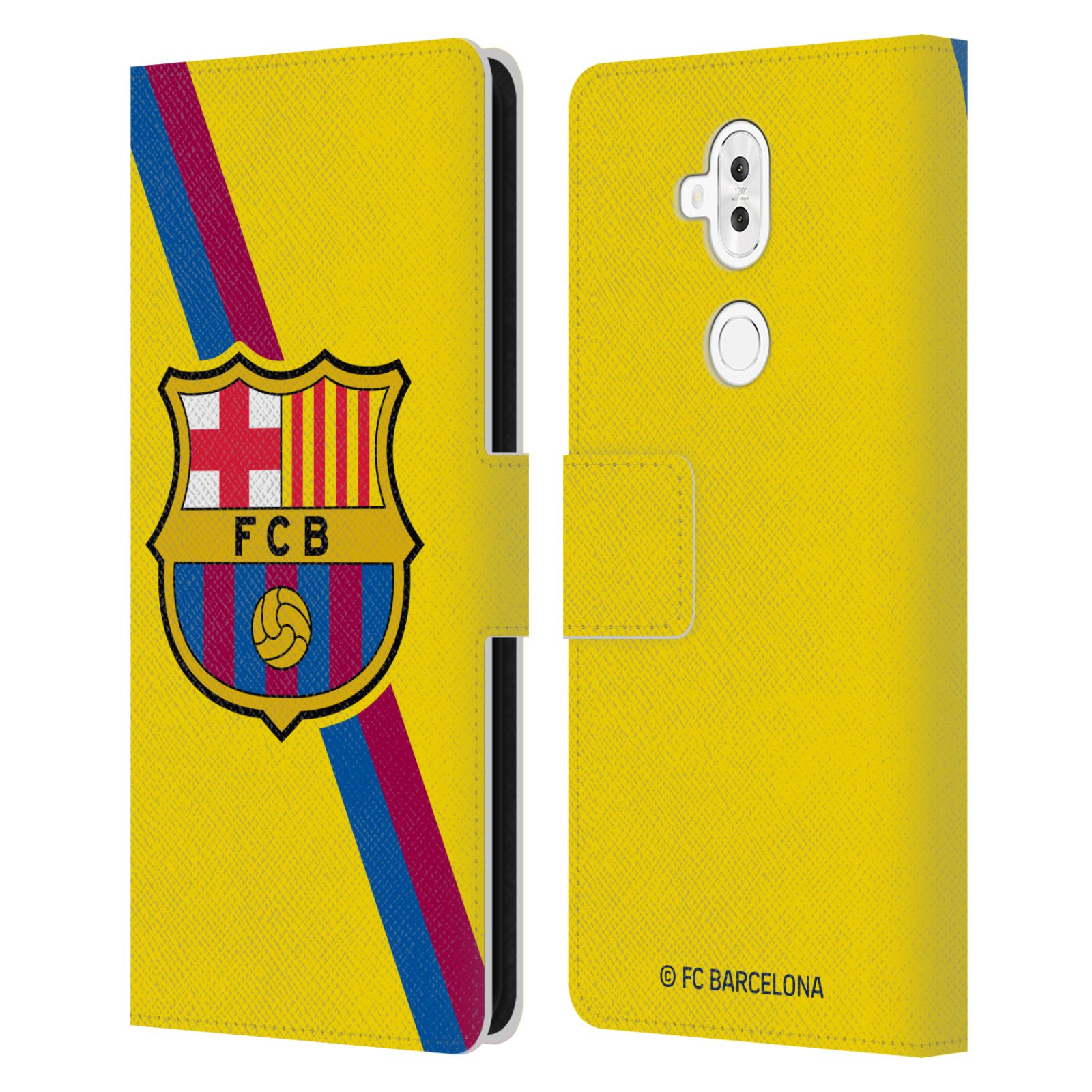 Pouzdro na mobil Asus Zenfone 5 Lite ZC600KL  - HEAD CASE - FC Barcelona - Dres Hosté žlutý