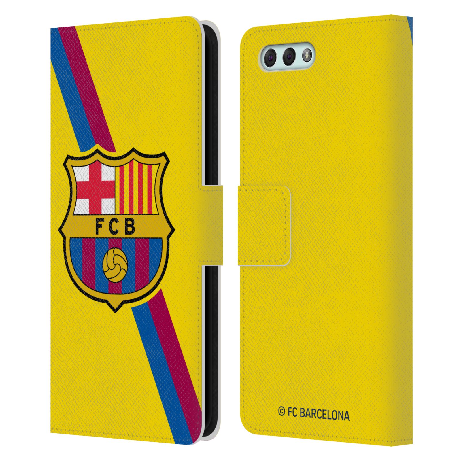 Pouzdro na mobil Asus Zenfone 4 ZE554KL  - HEAD CASE - FC Barcelona - Dres Hosté žlutý
