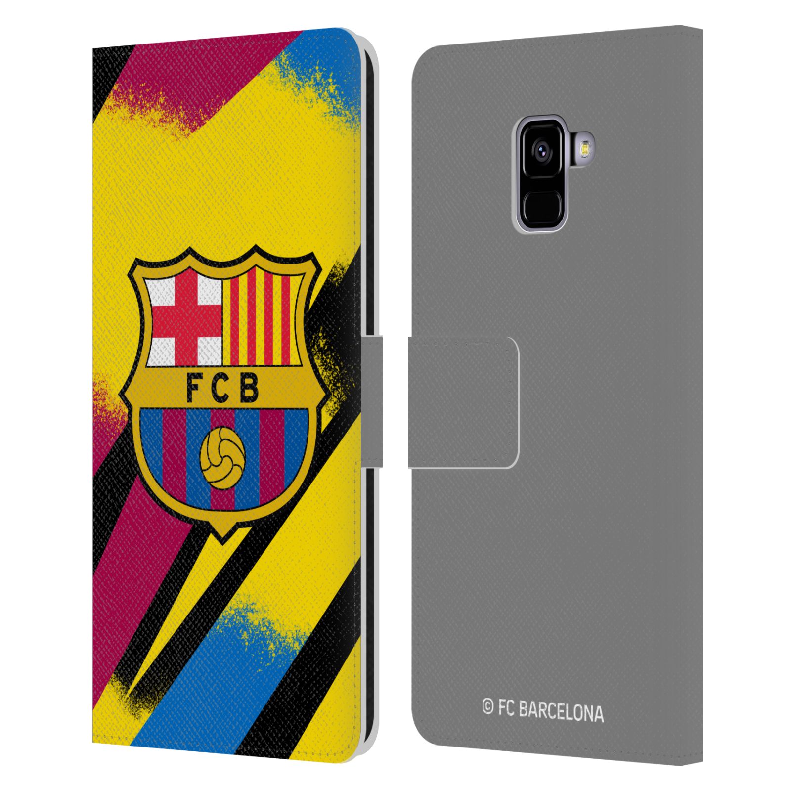 Pouzdro na mobil Samsung Galaxy A8+ 2018 - HEAD CASE - FC Barcelona - Dres Gólman