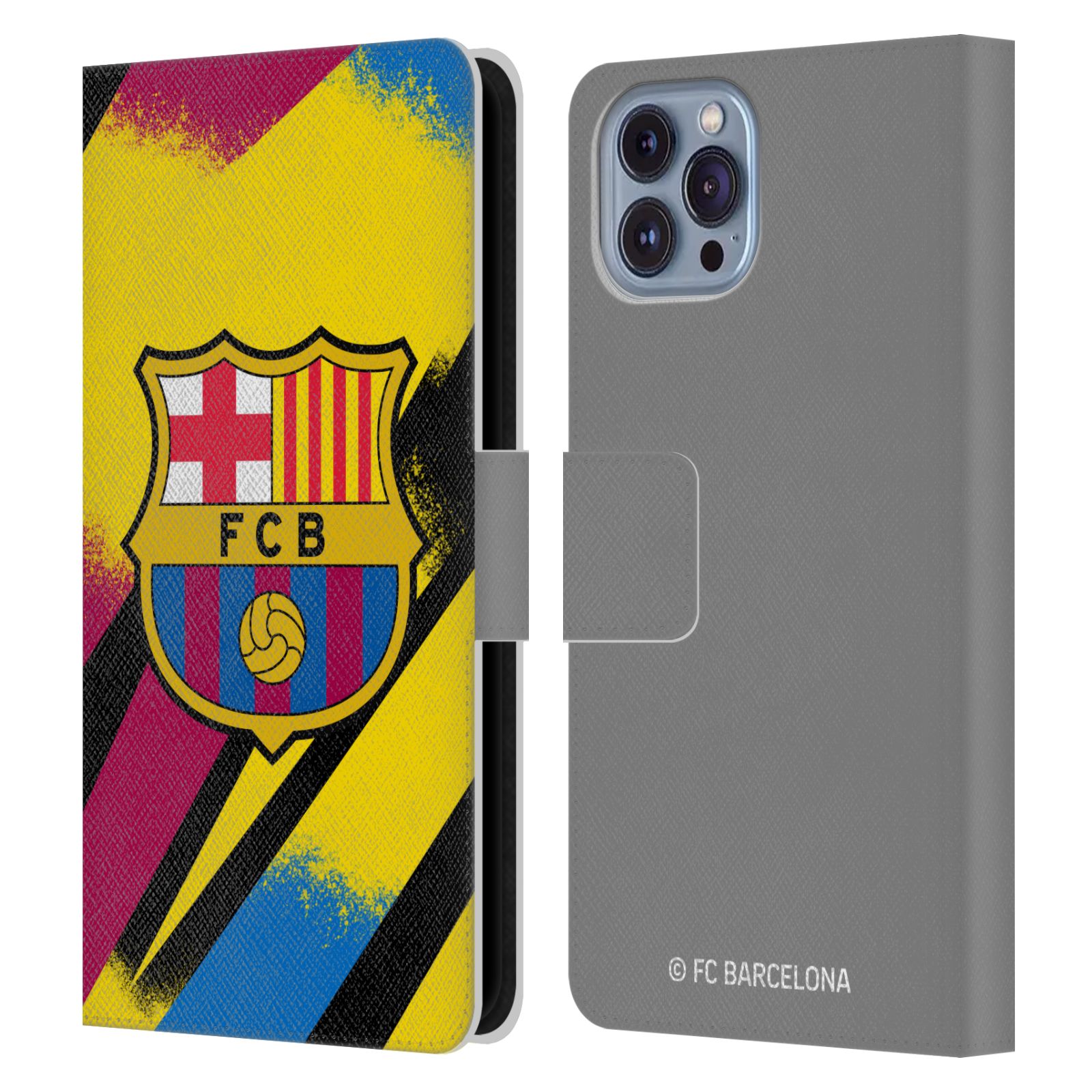 Pouzdro na mobil Apple Iphone 14 - HEAD CASE - FC Barcelona - Dres Gólman