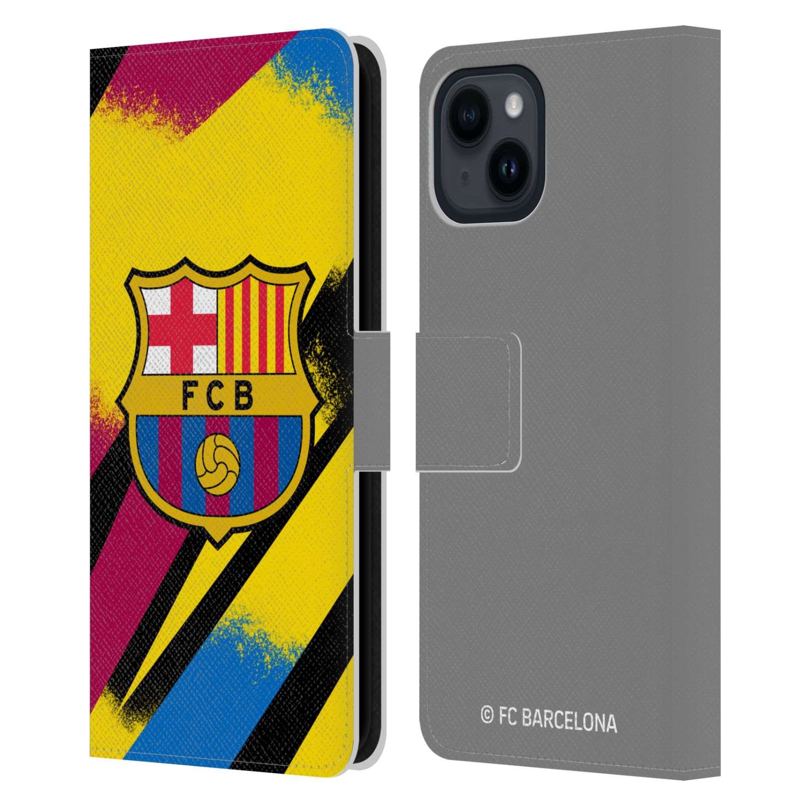 Pouzdro na mobil Apple Iphone 15 - HEAD CASE - FC Barcelona - Dres Gólman
