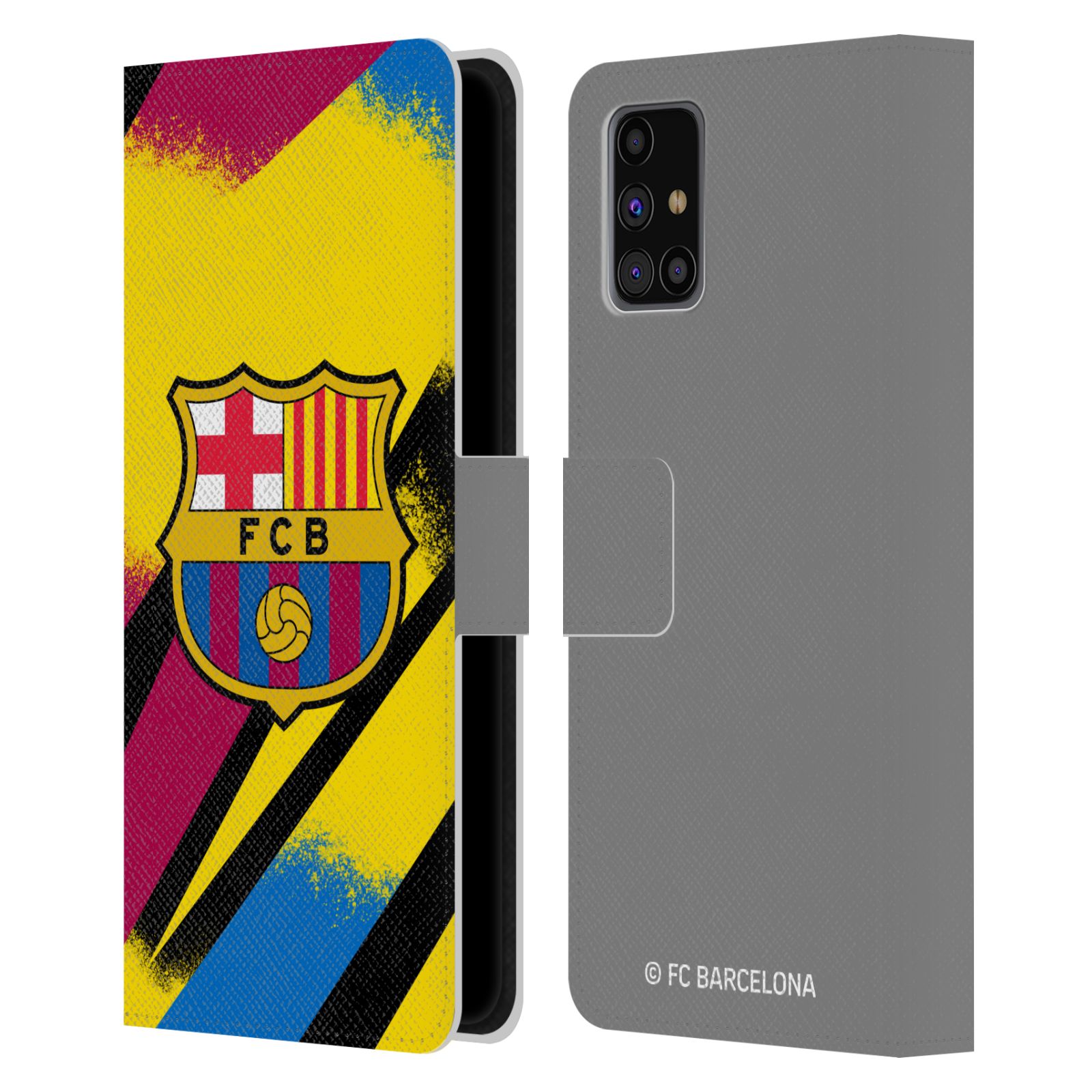 Pouzdro na mobil Samsung Galaxy M31s - HEAD CASE - FC Barcelona - Dres Gólman