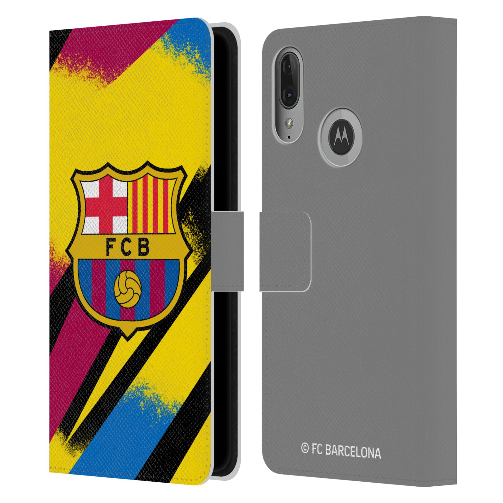 Pouzdro na mobil Motorola Moto E6 PLUS  - HEAD CASE - FC Barcelona - Dres Gólman