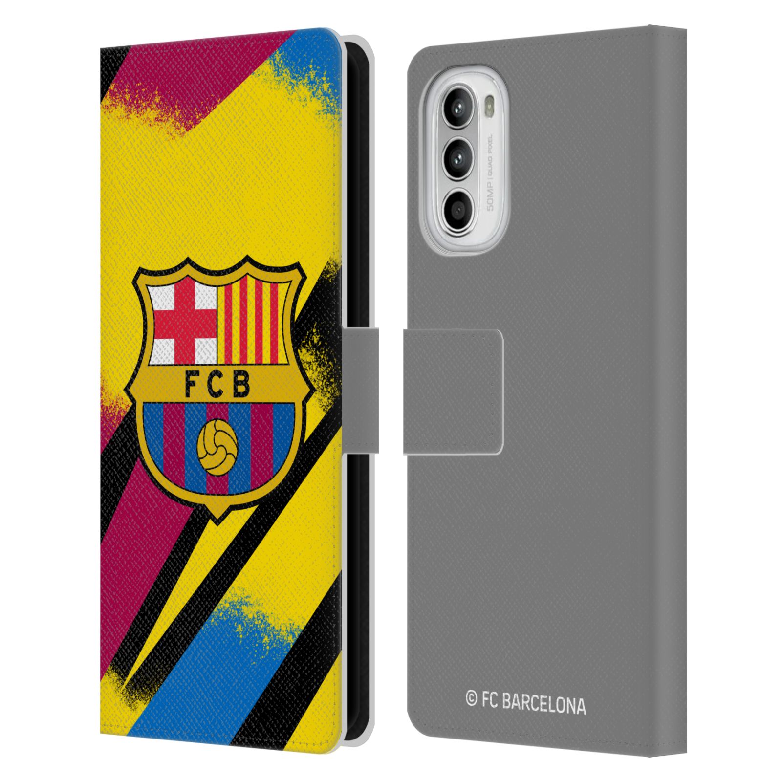 Pouzdro na mobil Motorola Moto G52 - HEAD CASE - FC Barcelona - Dres Gólman