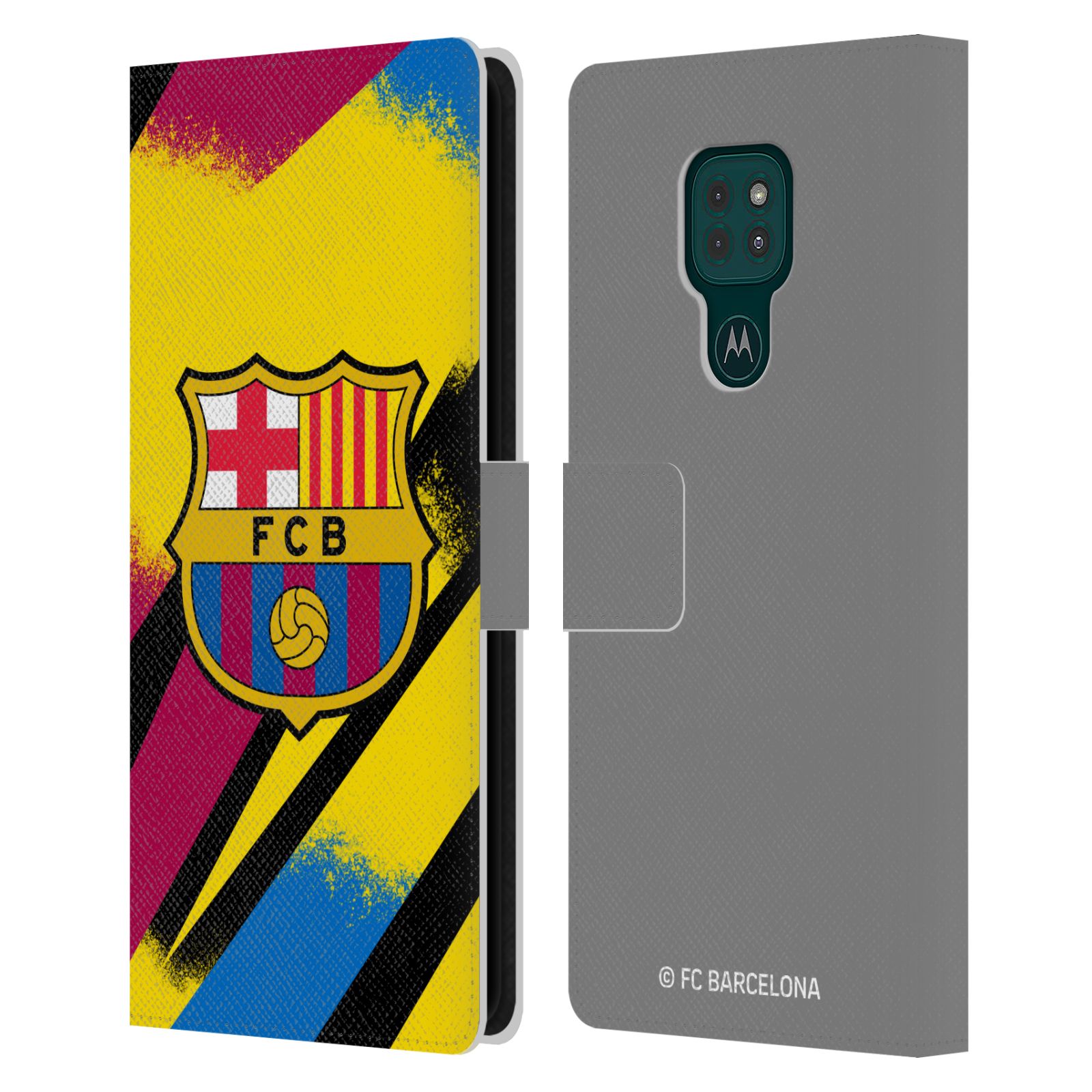 Pouzdro na mobil Motorola Moto G9 PLAY - HEAD CASE - FC Barcelona - Dres Gólman