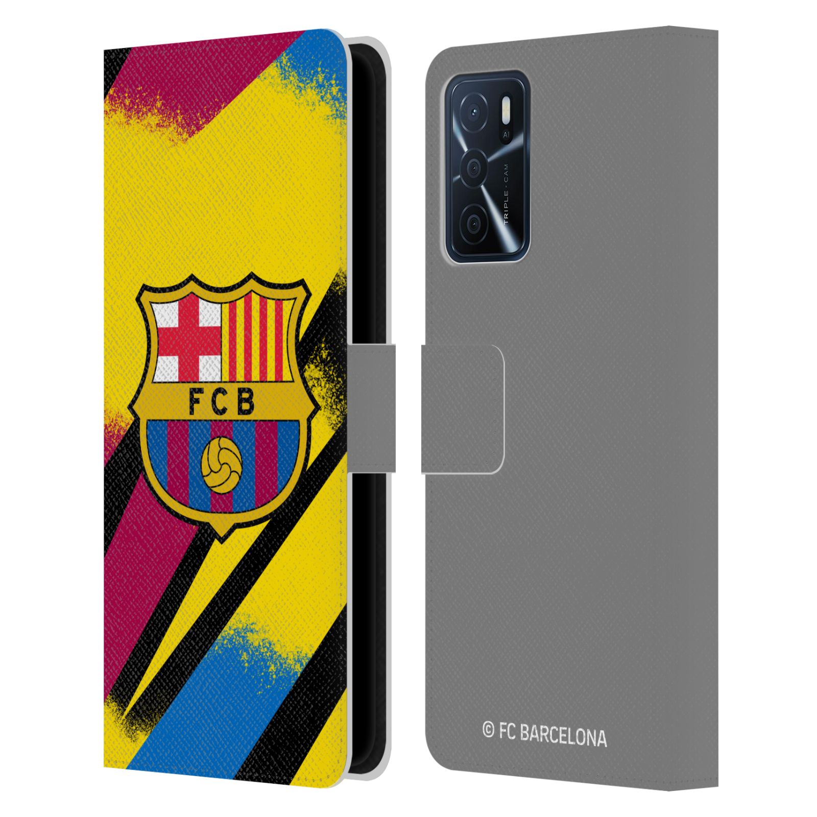 Pouzdro na mobil Oppo A16s - HEAD CASE - FC Barcelona - Dres Gólman