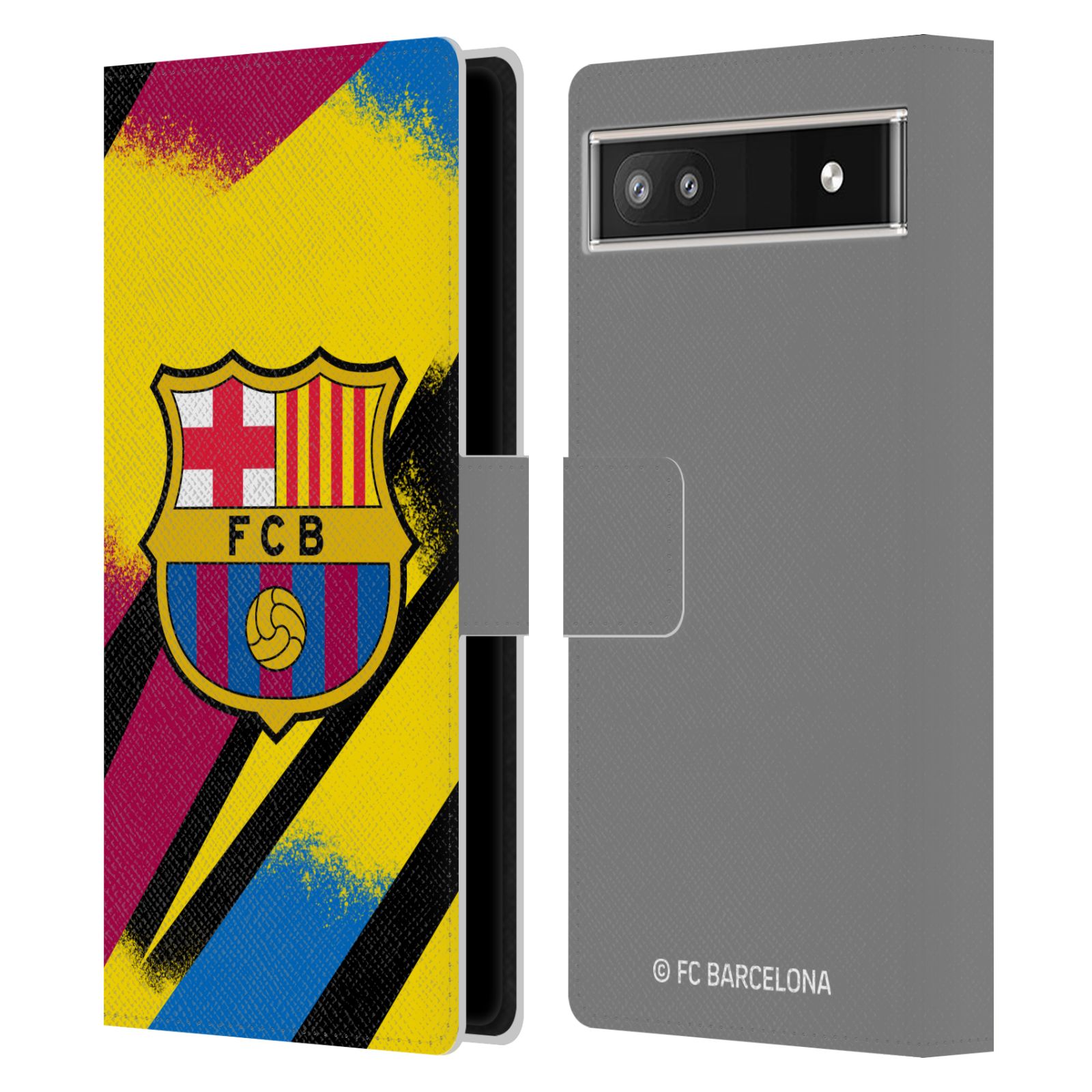 Pouzdro na mobil Google Pixel 6A  - HEAD CASE - FC Barcelona - Dres Gólman