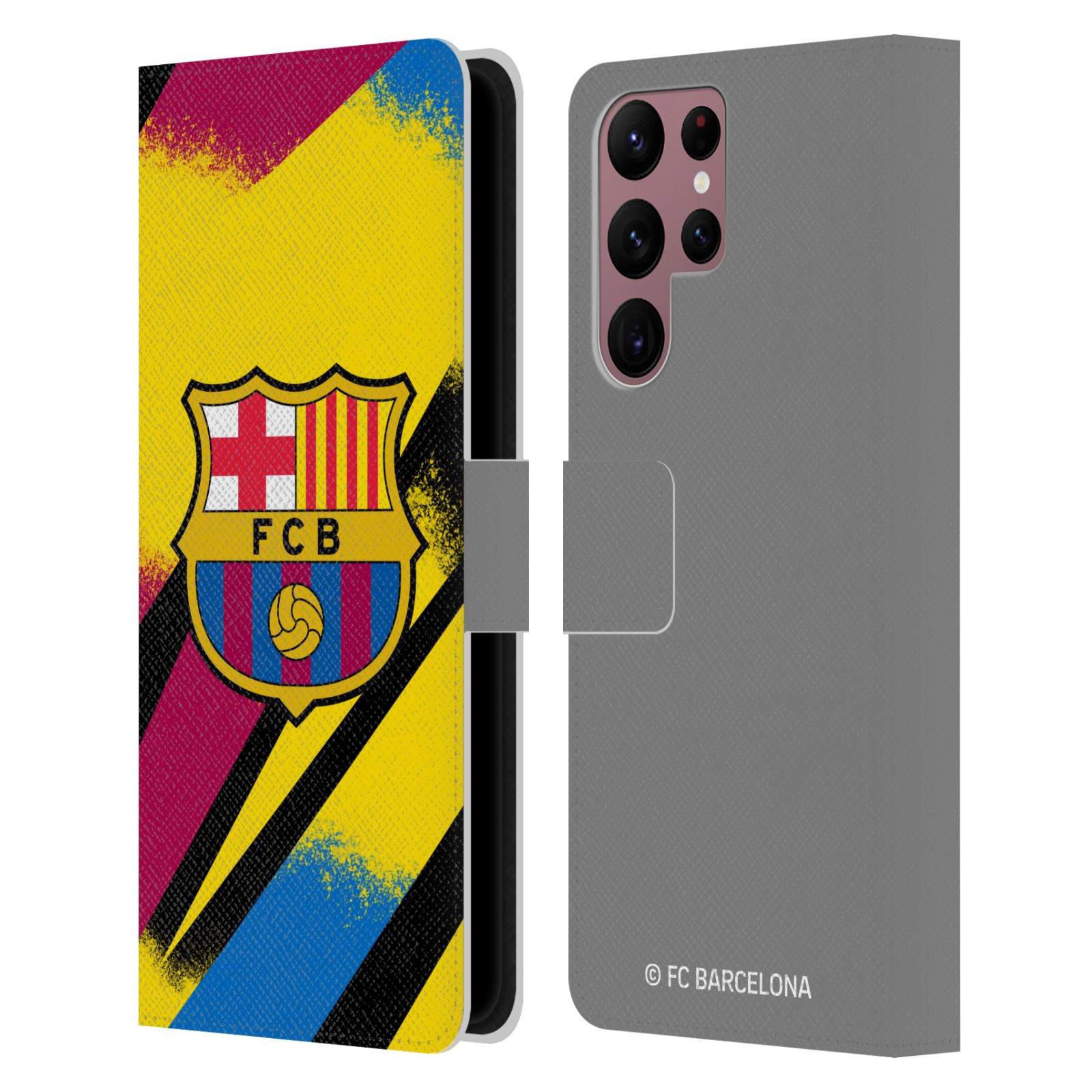 Pouzdro na mobil Samsung Galaxy S22 Ultra 5G - HEAD CASE - FC Barcelona - Dres Gólman