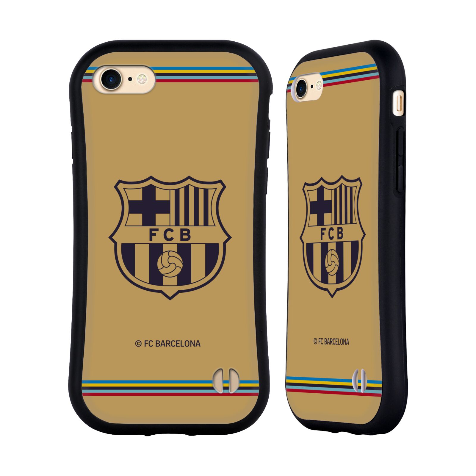 Odolný zadní obal pro mobil Apple Iphone 7/8/SE2020 - HEAD CASE - FC Barcelona - Hnědý dres