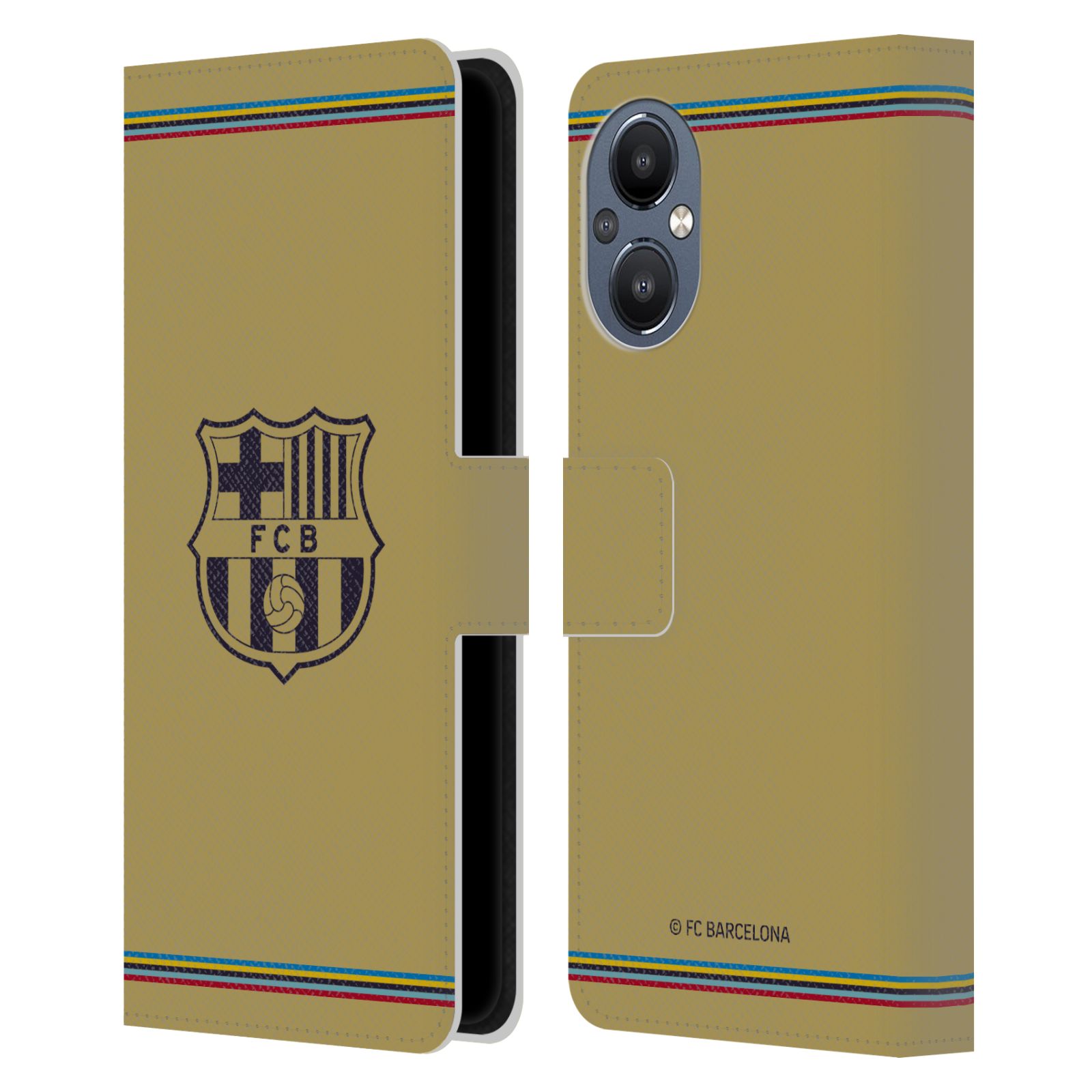 Pouzdro na mobil OnePlus Nord N20 5G - HEAD CASE - FC Barcelona - 22/23 Venkovní dres béžová