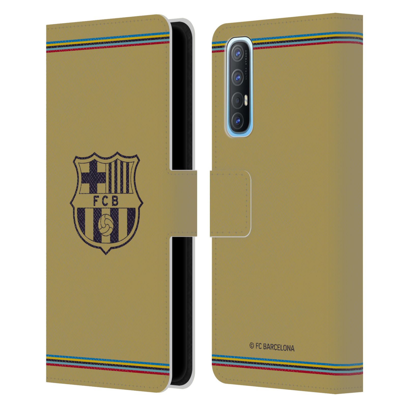 Pouzdro na mobil Oppo Find X2 NEO - HEAD CASE - FC Barcelona - 22/23 Venkovní dres béžová