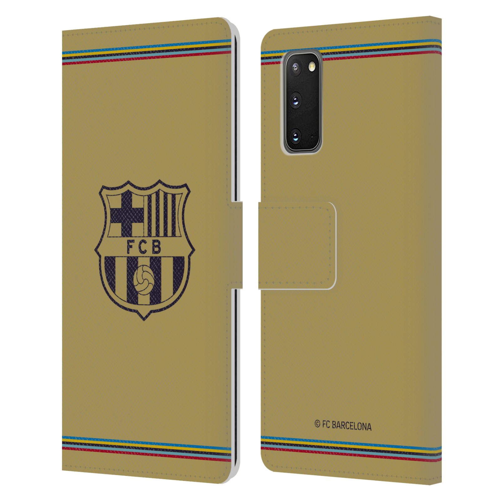 Pouzdro na mobil Samsung Galaxy S20 / S20 5G - HEAD CASE - FC Barcelona - 22/23 Venkovní dres béžová