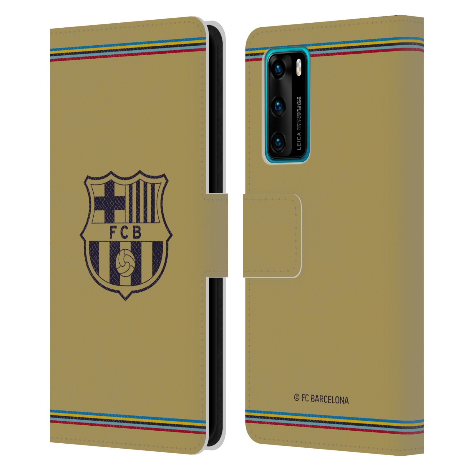 Pouzdro na mobil Huawei P40 - HEAD CASE - FC Barcelona - 22/23 Venkovní dres béžová