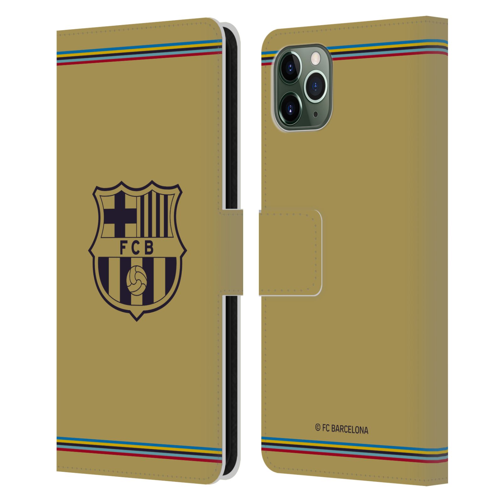 Pouzdro na mobil Apple Iphone 11 Pro Max - HEAD CASE - FC Barcelona - 22/23 Venkovní dres béžová