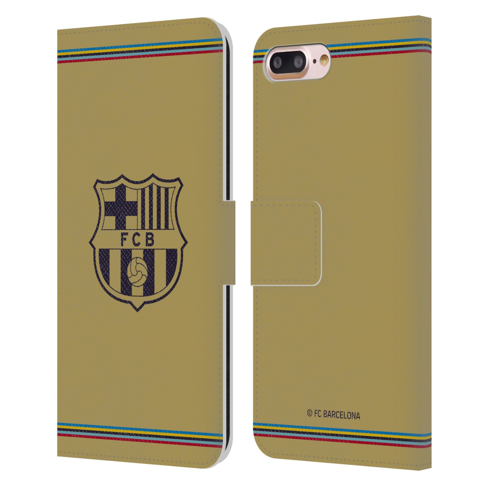 Pouzdro na mobil Apple Iphone 7+/8+ - HEAD CASE - FC Barcelona - 22/23 Venkovní dres béžová