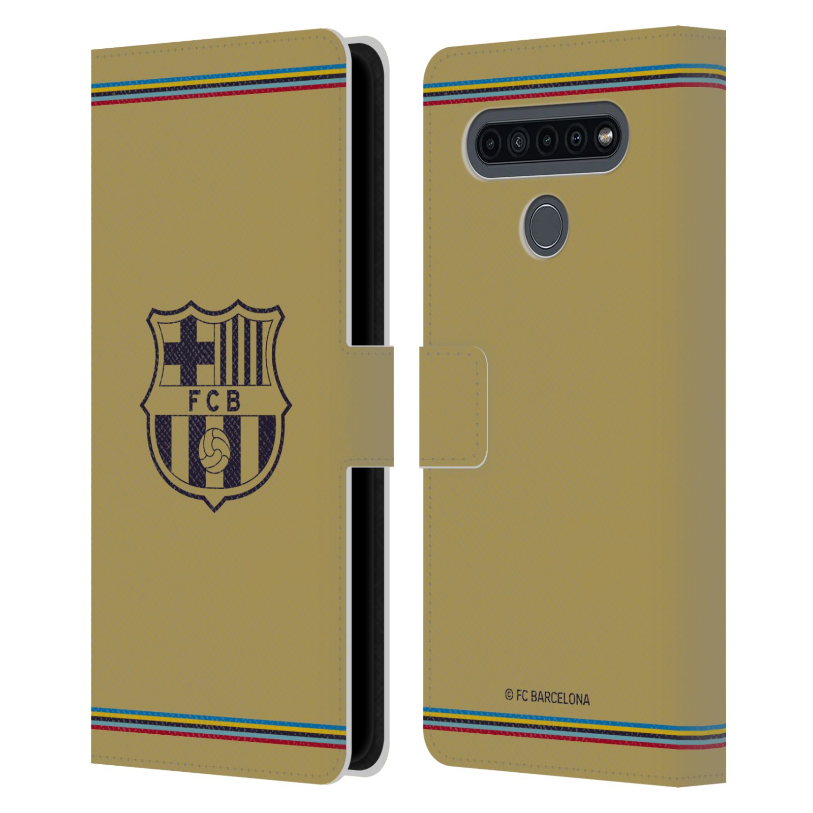 Pouzdro na mobil LG K41s  - HEAD CASE - FC Barcelona - 22/23 Venkovní dres béžová
