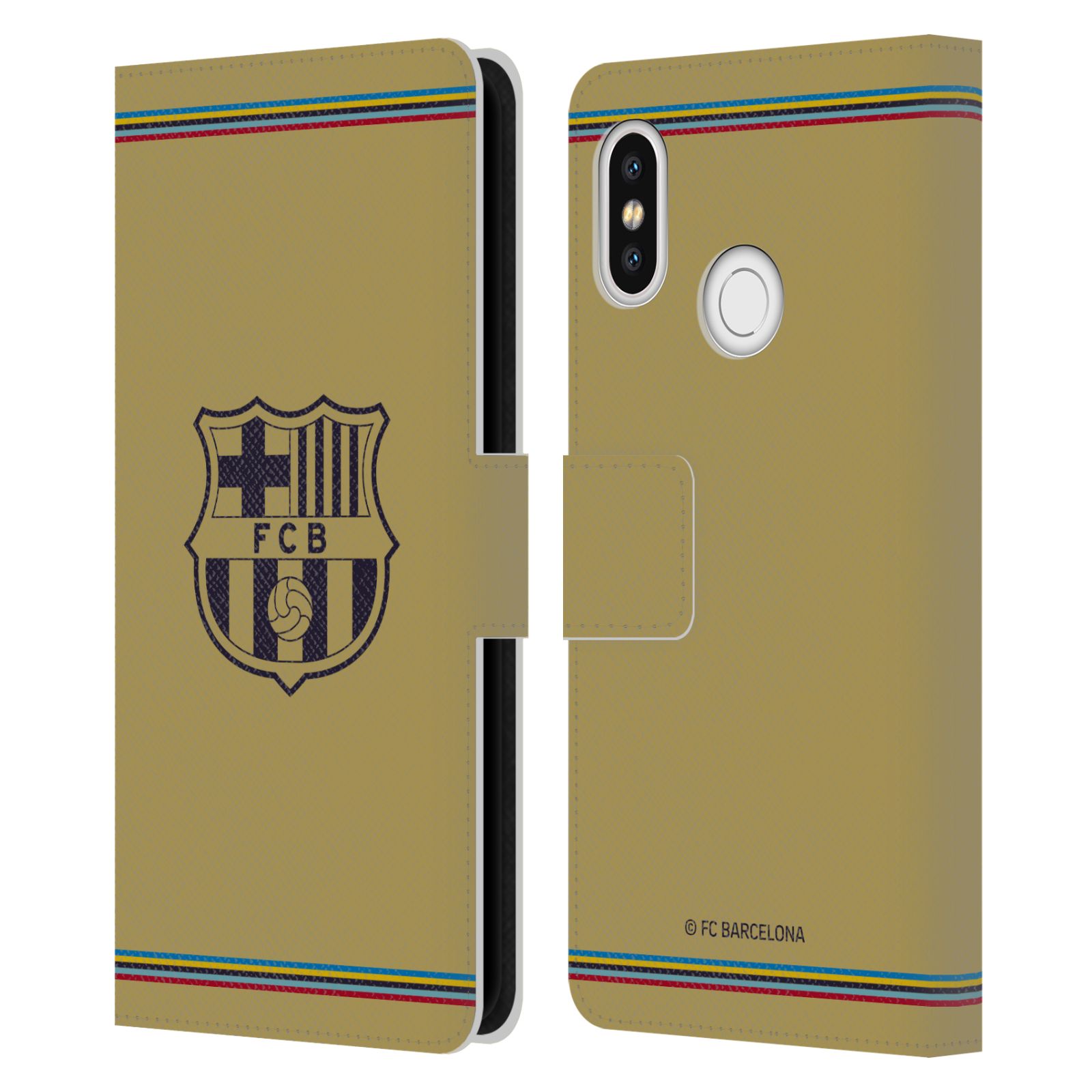 Pouzdro na mobil Xiaomi Mi 8  - HEAD CASE - FC Barcelona - 22/23 Venkovní dres béžová