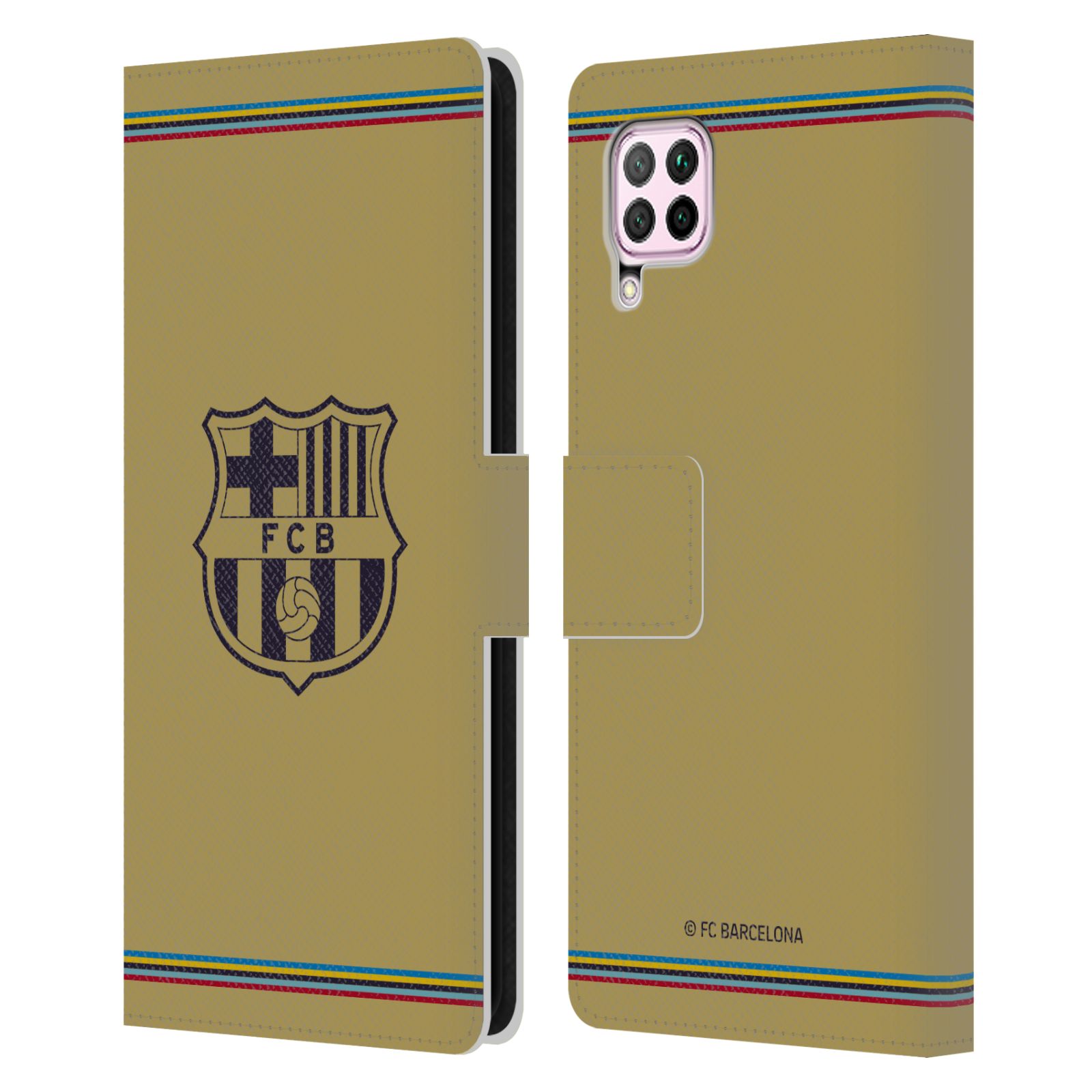Pouzdro na mobil Huawei P40 LITE - HEAD CASE - FC Barcelona - 22/23 Venkovní dres béžová