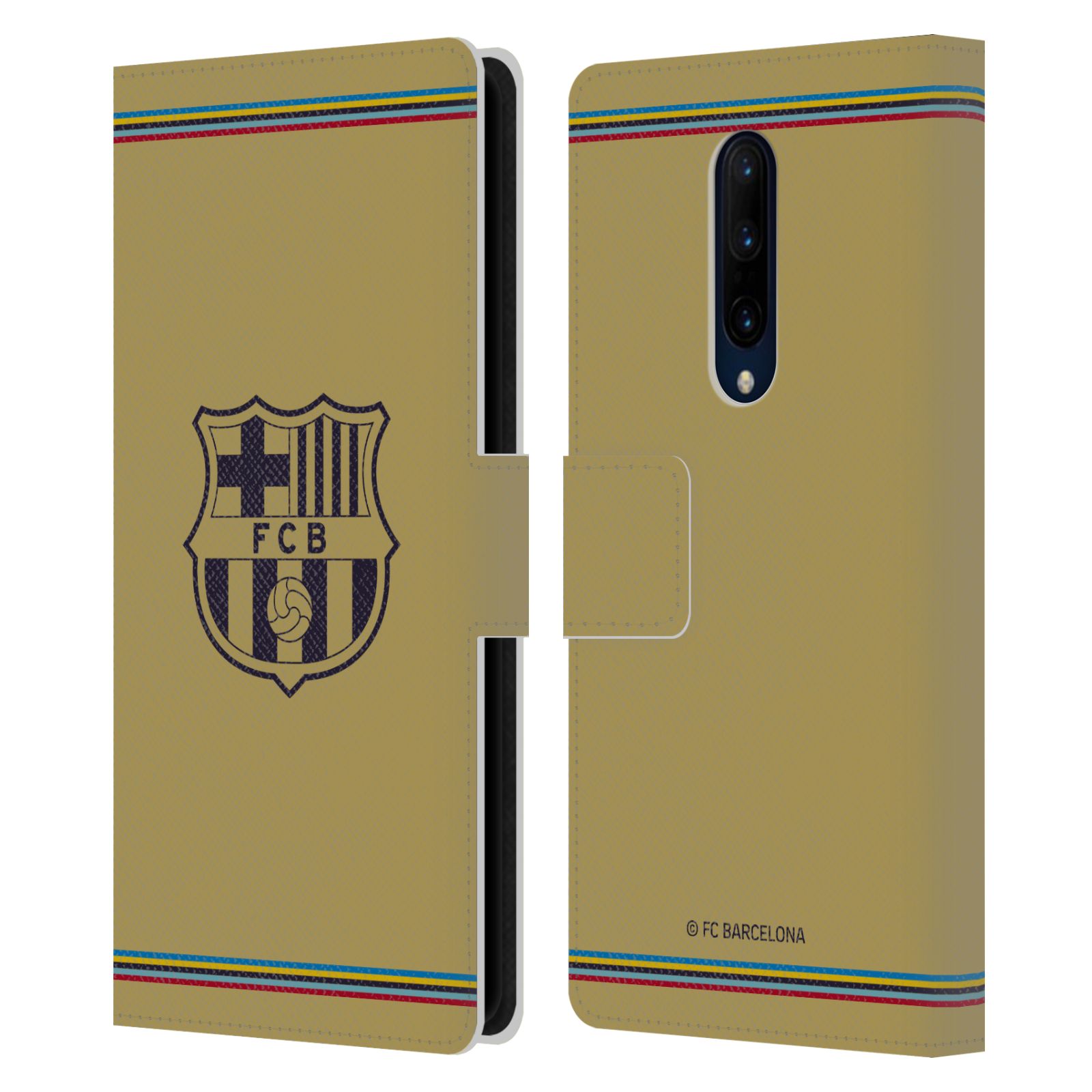 Pouzdro na mobil OnePlus 7 PRO  - HEAD CASE - FC Barcelona - 22/23 Venkovní dres béžová