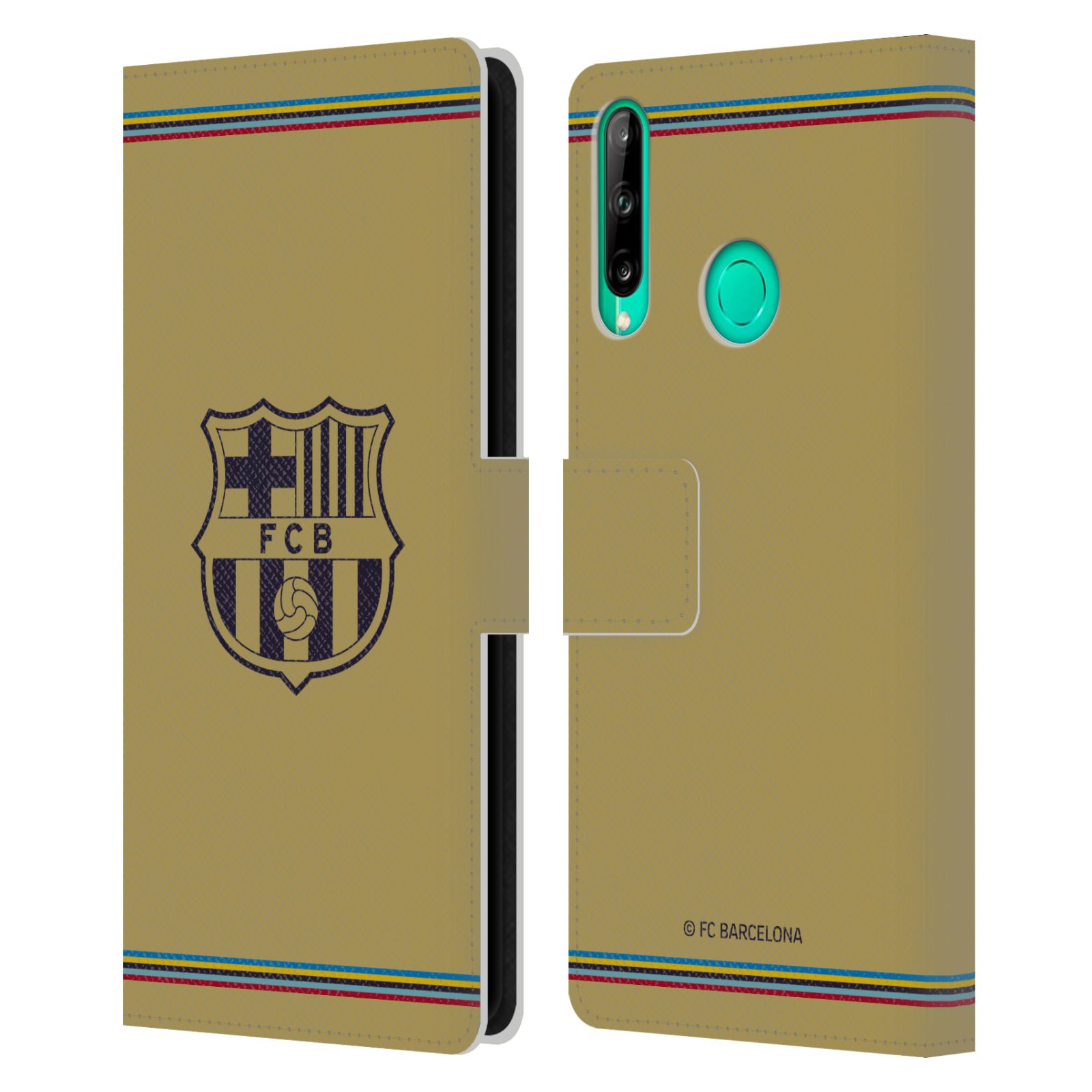 Pouzdro na mobil Huawei P40 LITE E - HEAD CASE - FC Barcelona - 22/23 Venkovní dres béžová