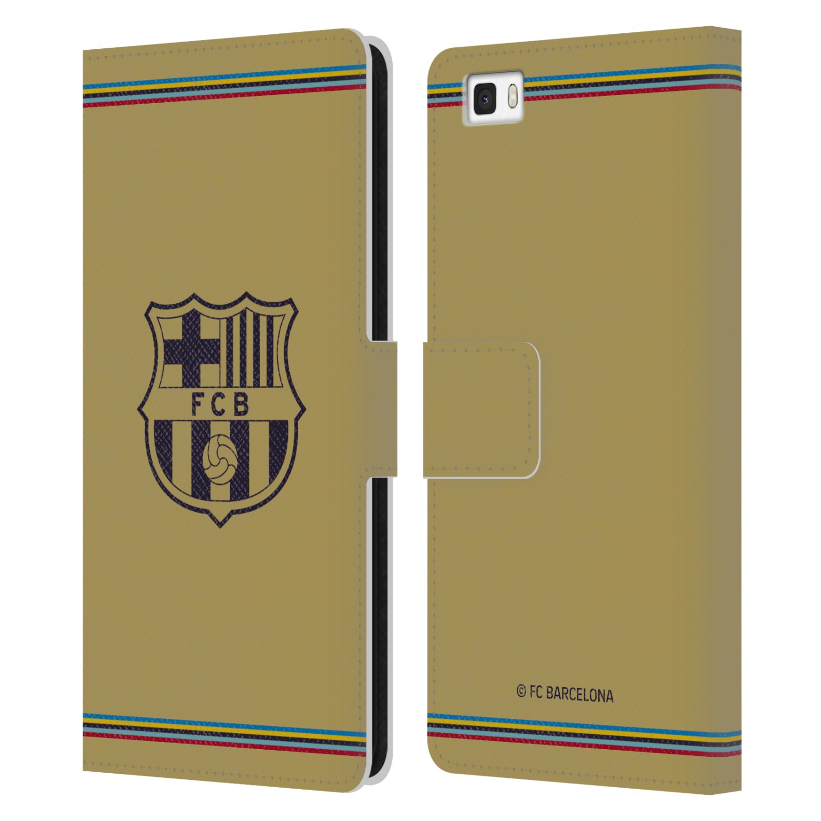 Pouzdro na mobil Huawei P8 LITE - HEAD CASE - FC Barcelona - 22/23 Venkovní dres béžová