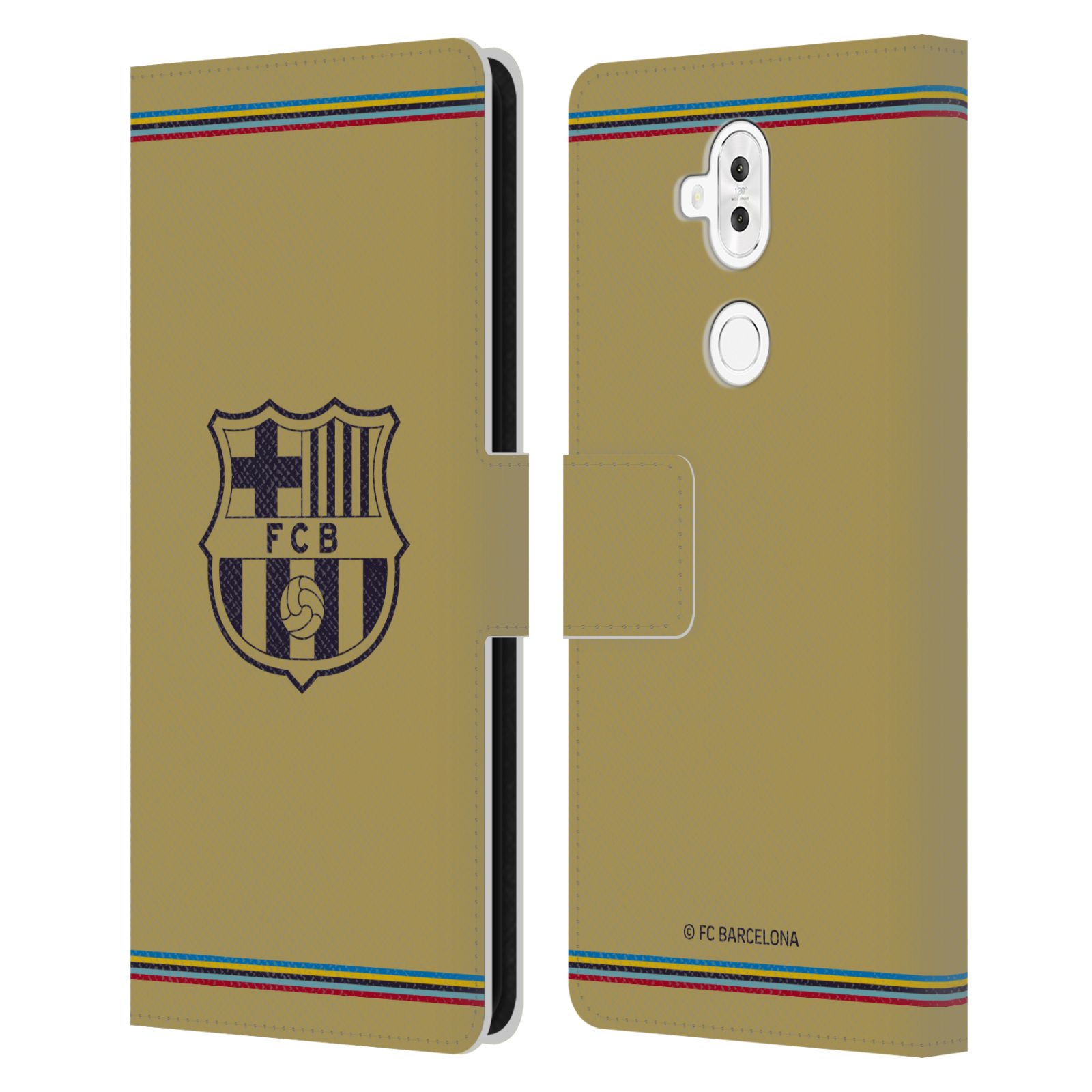 Pouzdro na mobil Asus Zenfone 5 Lite ZC600KL  - HEAD CASE - FC Barcelona - 22/23 Venkovní dres béžová