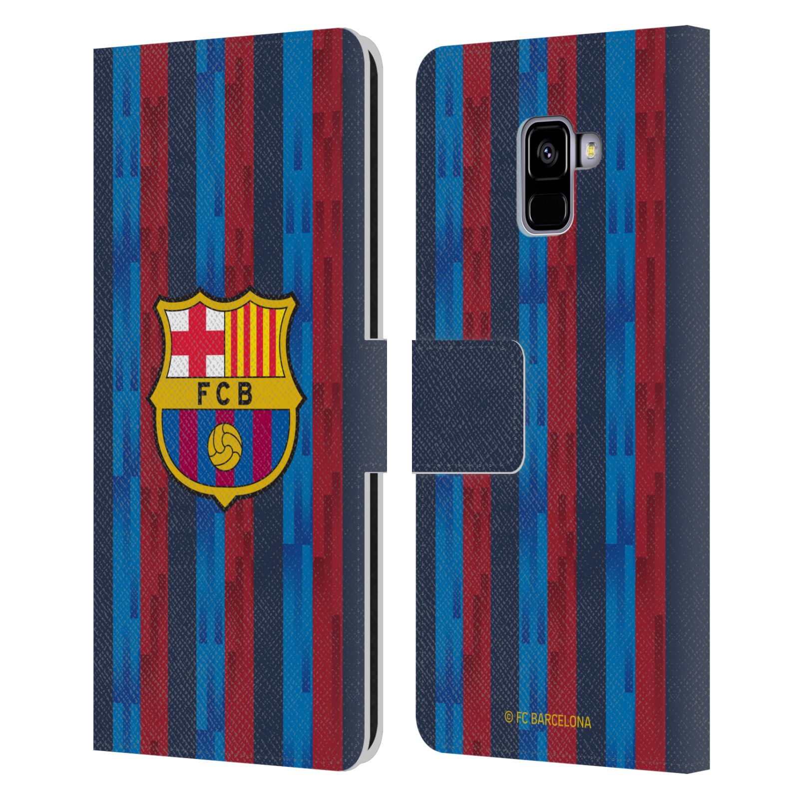 Pouzdro na mobil Samsung Galaxy A8+ 2018 - HEAD CASE - FC Barcelona - Domácí dres 22/23