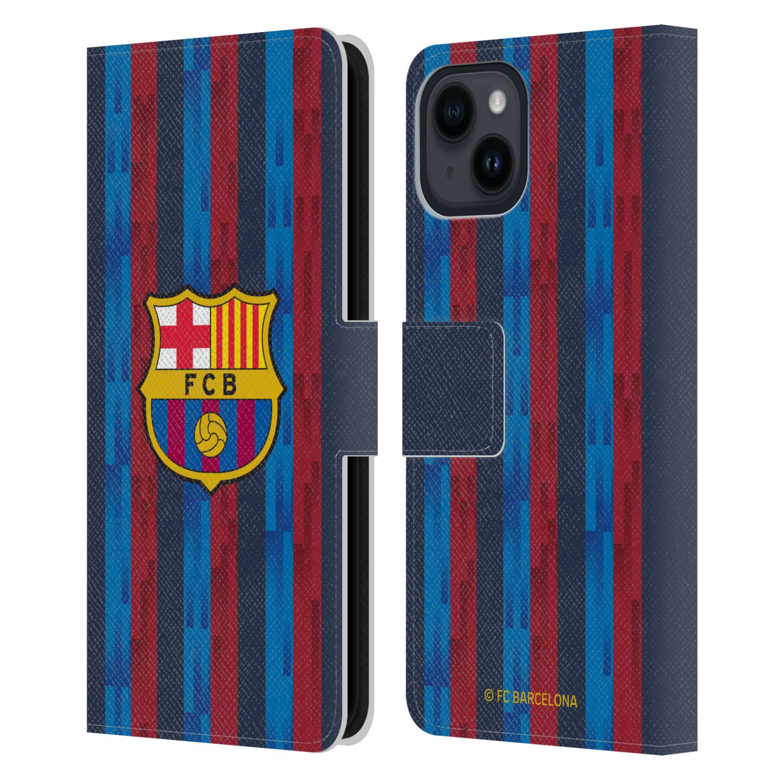 Pouzdro na mobil Apple Iphone 15 - HEAD CASE - FC Barcelona - Domácí dres 22/23