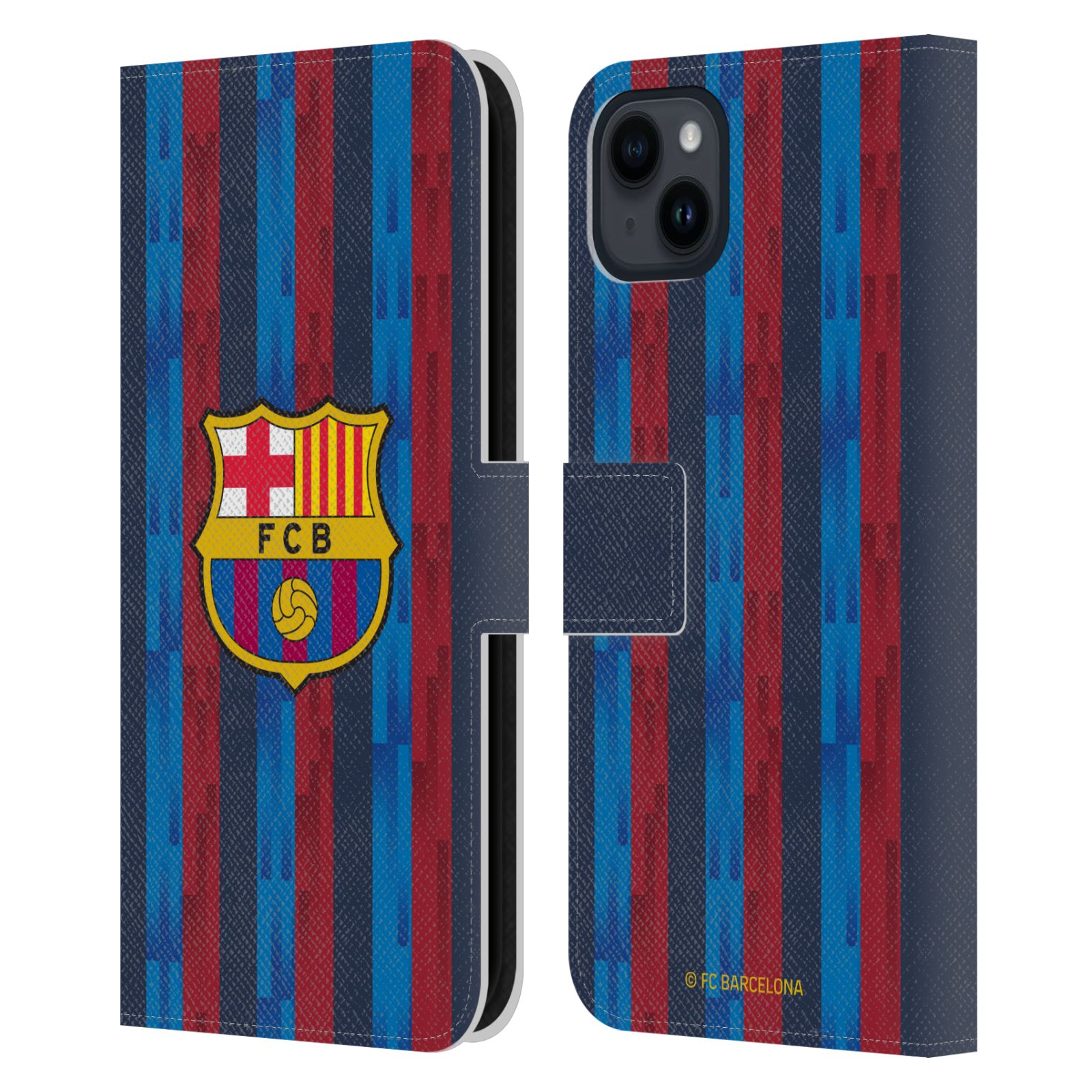 Pouzdro na mobil Apple Iphone 15 PLUS - HEAD CASE - FC Barcelona - Domácí dres 22/23