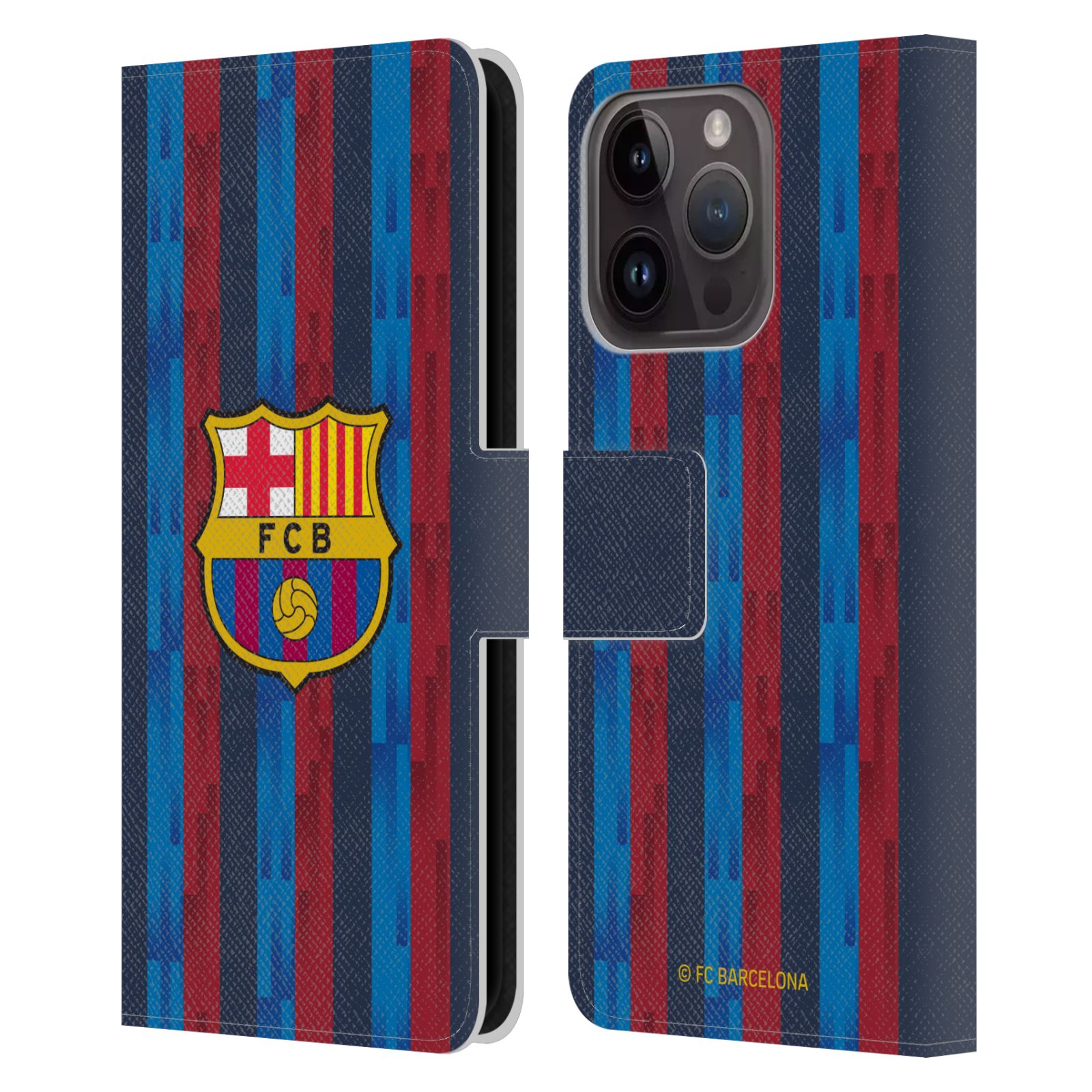 Pouzdro na mobil Apple Iphone 15 PRO - HEAD CASE - FC Barcelona - Domácí dres 22/23
