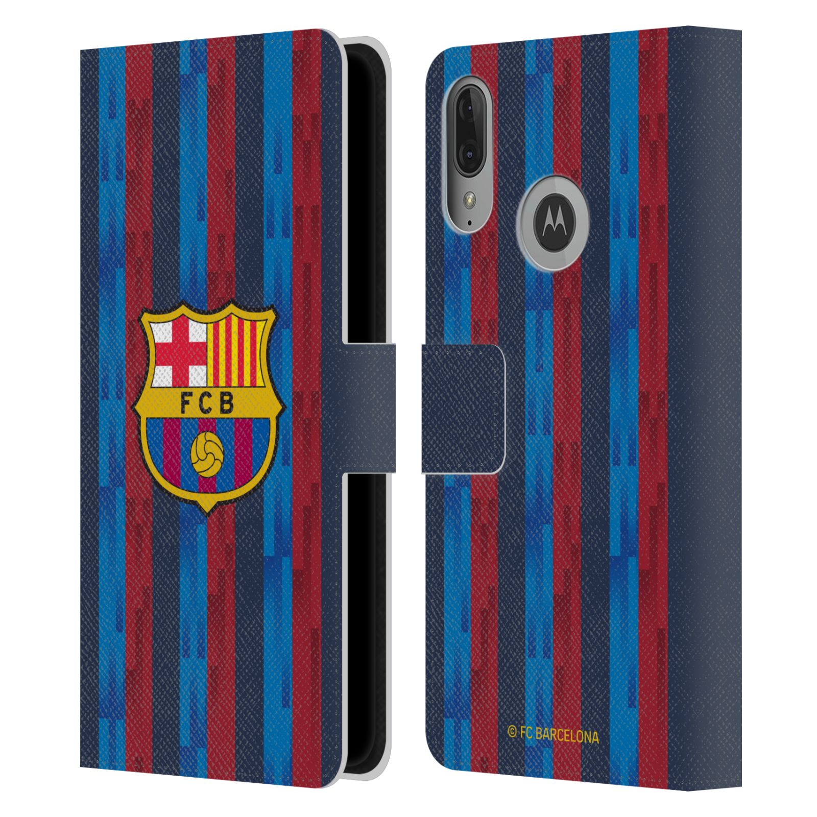 Pouzdro na mobil Motorola Moto E6 PLUS  - HEAD CASE - FC Barcelona - Domácí dres 22/23