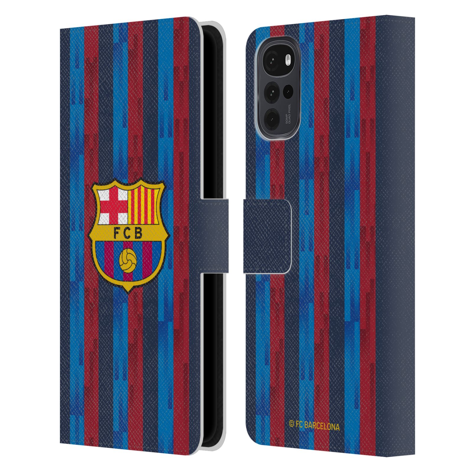 Pouzdro na mobil Motorola Moto G22 - HEAD CASE - FC Barcelona - Domácí dres 22/23