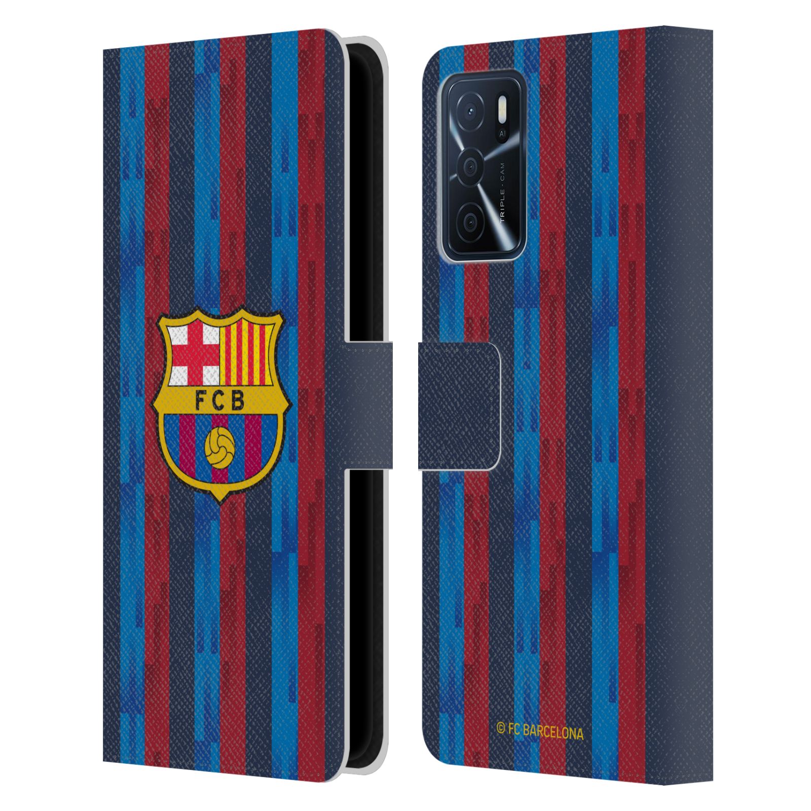 Pouzdro na mobil Oppo A16s - HEAD CASE - FC Barcelona - Domácí dres 22/23