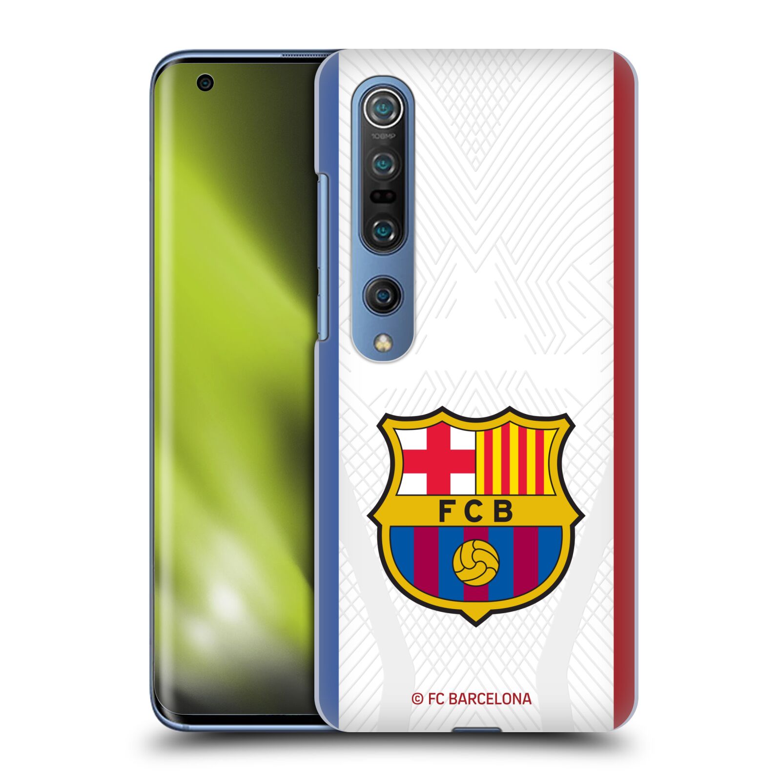 Obal na mobil Xiaomi  Mi 10 5G / Mi 10 5G PRO - HEAD CASE - FC BARCELONA - Venkovní dres bílá velký znak