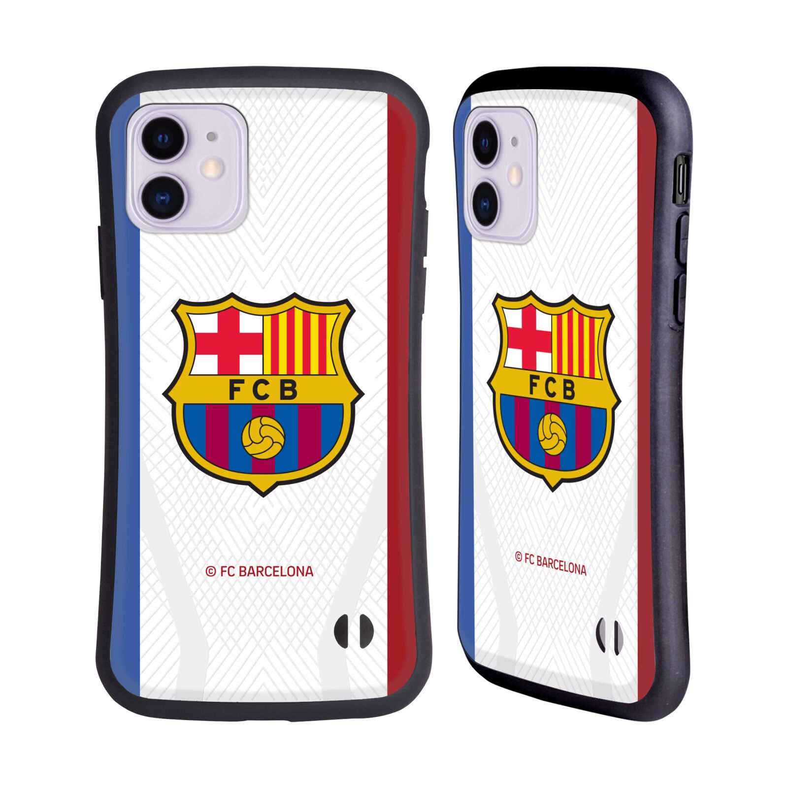 Odolný zadní obal pro mobil Apple Iphone 11 - HEAD CASE - FC Barcelona - Bílý dres 23/24