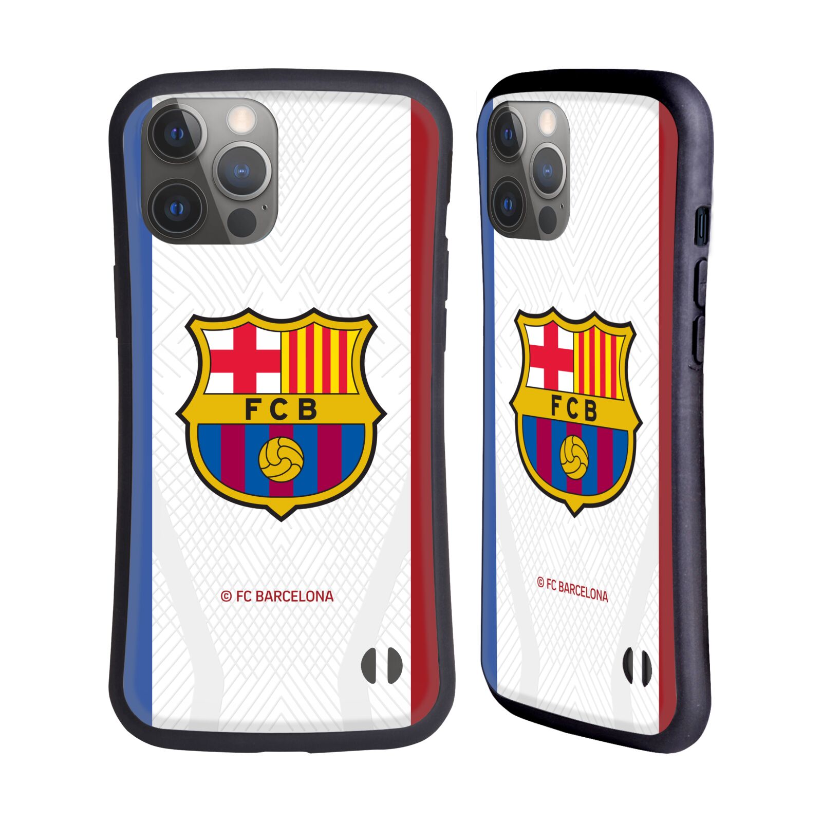 Odolný zadní obal pro mobil Apple iPhone 14 PRO MAX - HEAD CASE - FC Barcelona - Bílý dres 23/24