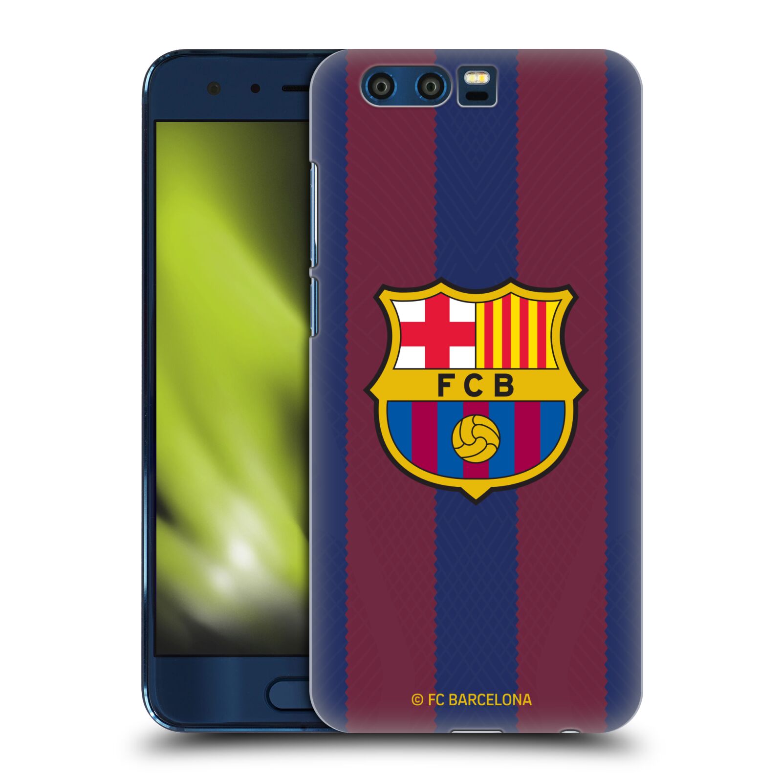 Obal na mobil HONOR 9 - HEAD CASE - FC BARCELONA - Domácí dres pruhy a logo