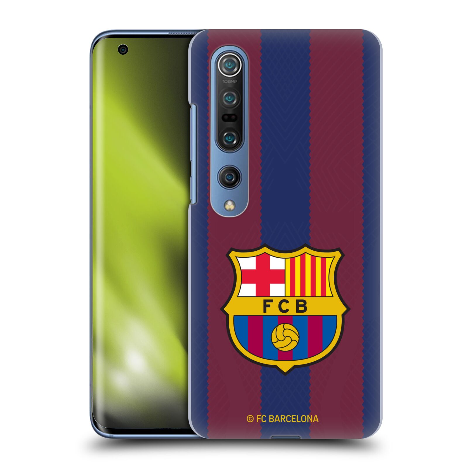 Obal na mobil Xiaomi  Mi 10 5G / Mi 10 5G PRO - HEAD CASE - FC BARCELONA - Domácí dres pruhy a logo