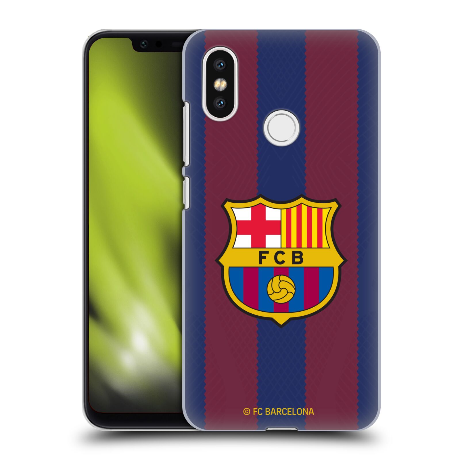 Obal na mobil Xiaomi  Mi 8 - HEAD CASE - FC BARCELONA - Domácí dres pruhy a logo